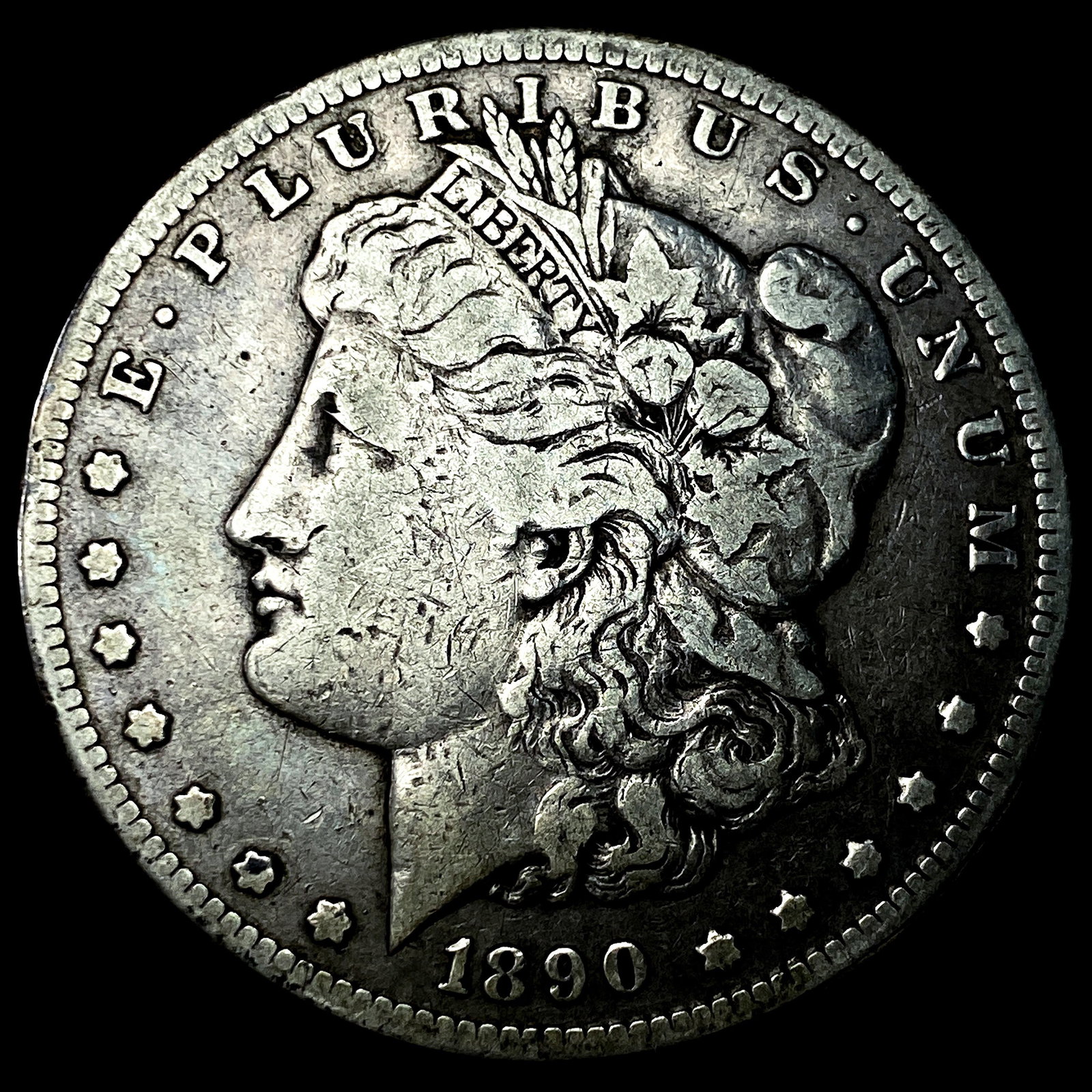 1890-CC Silver Morgan Dollar LIGHTLY CIRCULATED: 1890-CC Silver Morgan Dollar LIGHTLY CIRCULATED