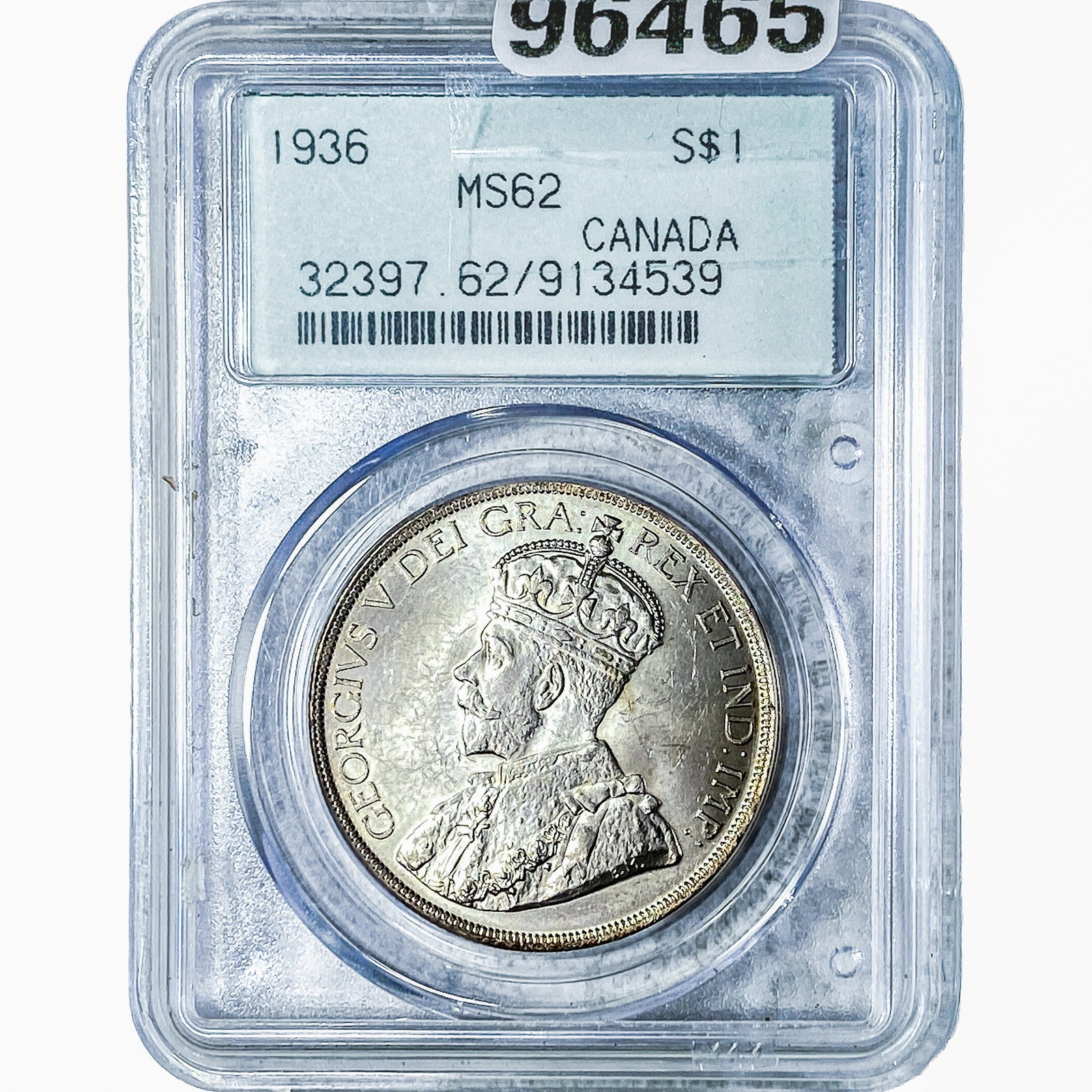 1936 Canada Silver Dollar PCGS MS62 (1 of 2)