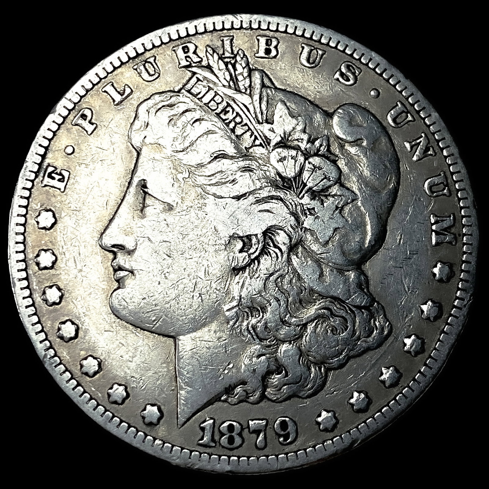 1879 Silver Morgan Dollar LIGHTLY CIRCULATED: 1879 Silver Morgan Dollar LIGHTLY CIRCULATED