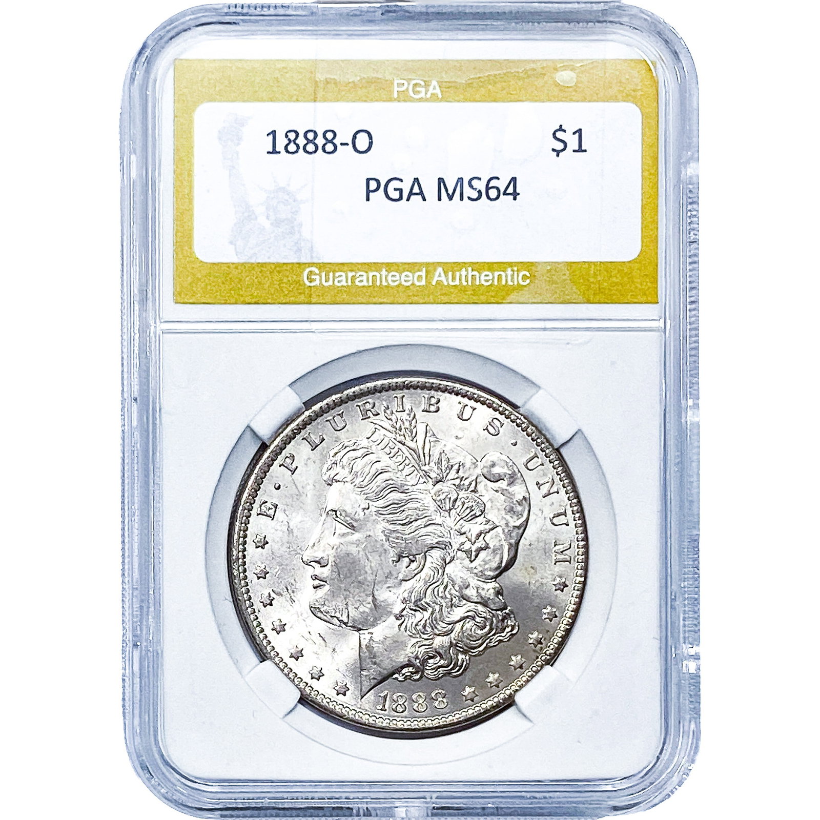 1888-O Morgan Silver Dollar PGA MS64: 1888-O Morgan Silver Dollar PGA MS64