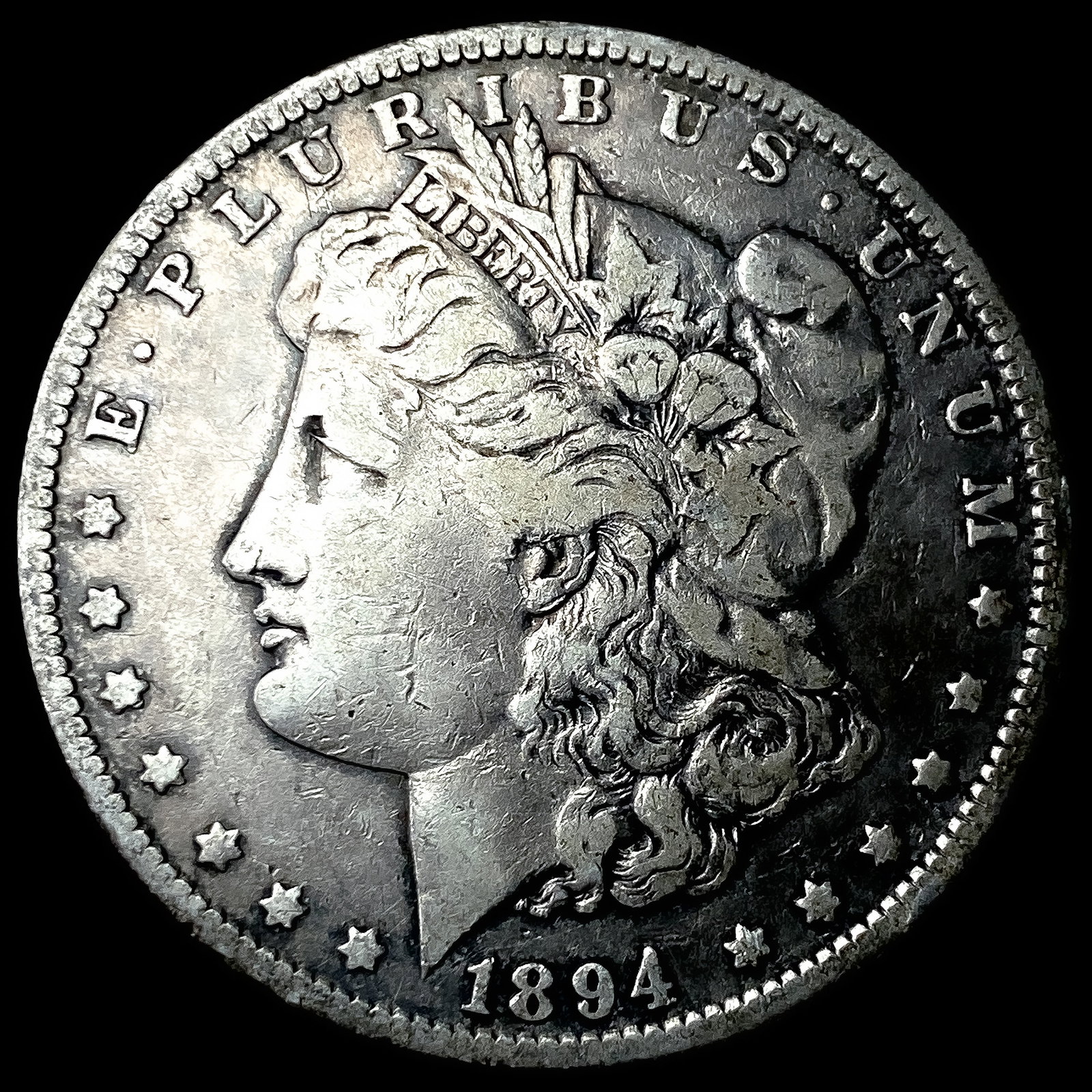 1894-O Silver Morgan Dollar NEARLY UNCIRCULATED: 1894-O Silver Morgan Dollar NEARLY UNCIRCULATED