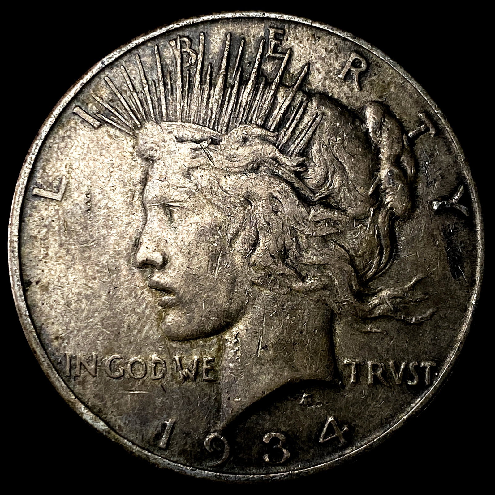 1934-D Silver Peace Dollar CLOSELY UNCIRCULATED: 1934-D Silver Peace Dollar CLOSELY UNCIRCULATED