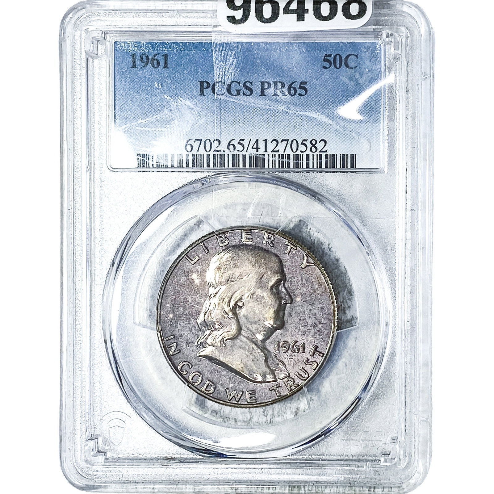 1961 Franklin Half Dollar PCGS PR65: 1961 Franklin Half Dollar PCGS PR65