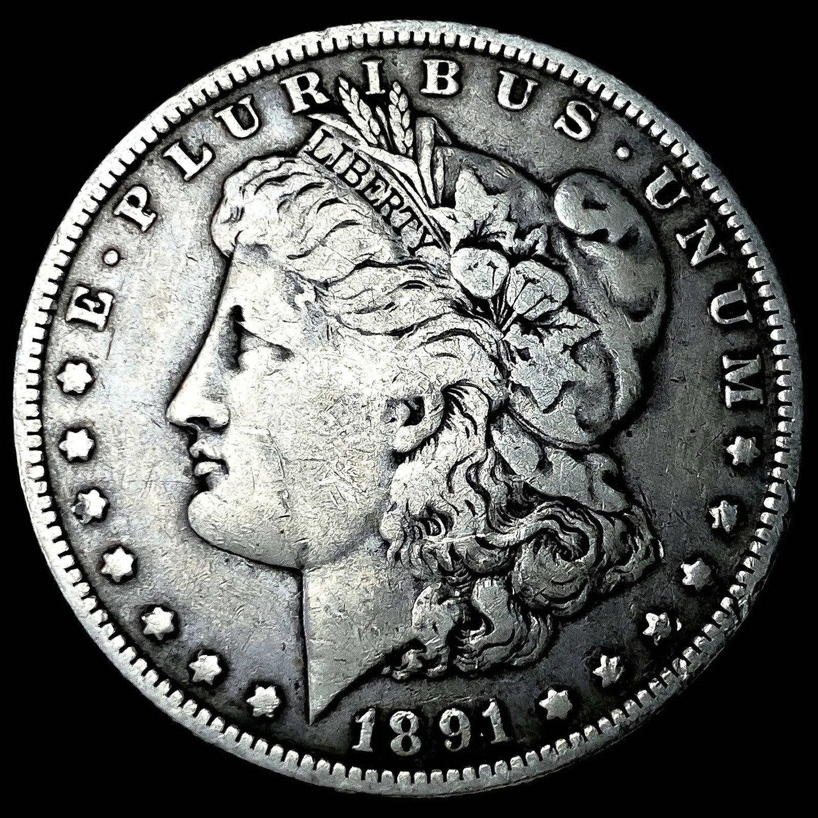 1891-O Silver Morgan Dollar LIGHTLY CIRCULATED: 1891-O Silver Morgan Dollar LIGHTLY CIRCULATED