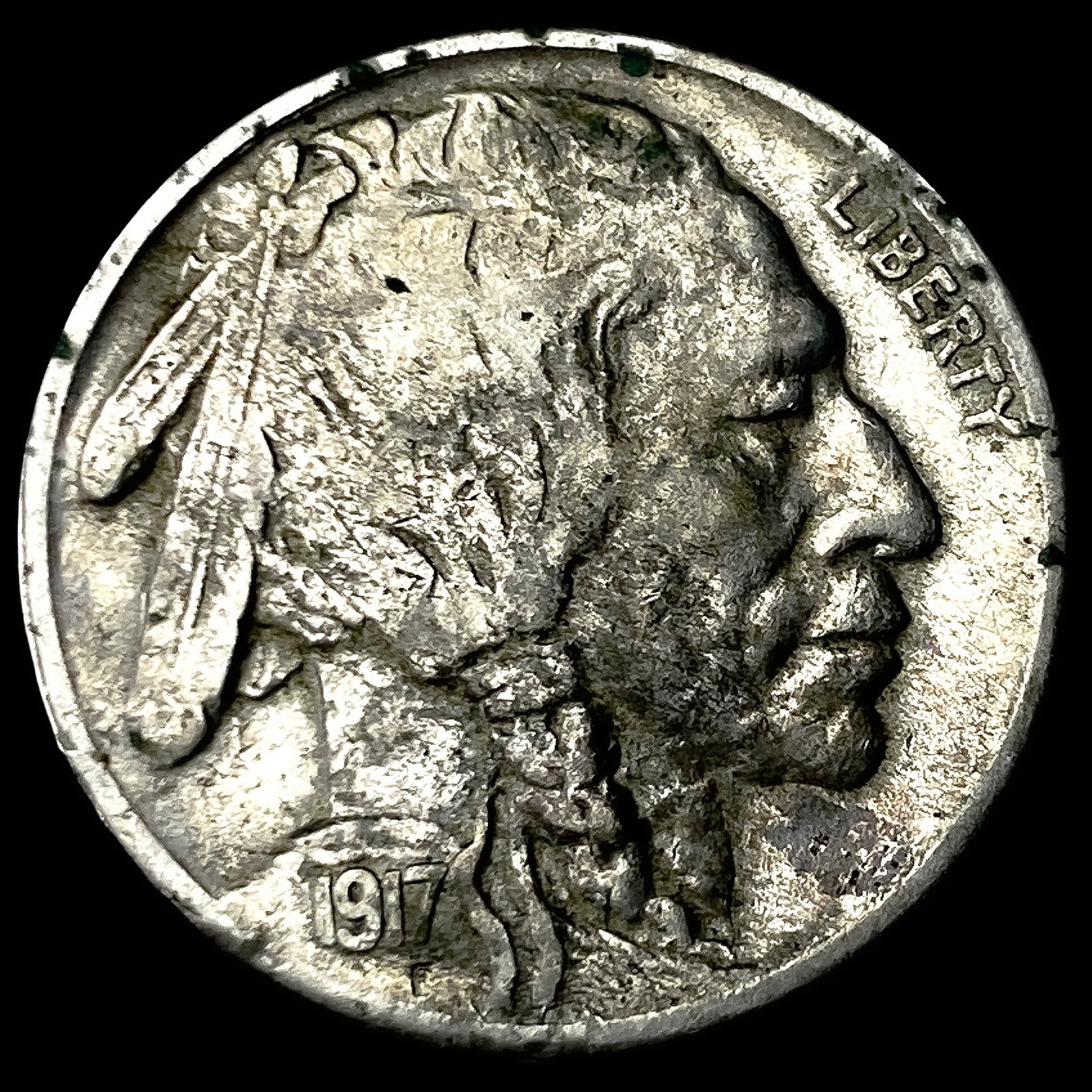 1917-S Buffalo Nickel NEARLY UNCIRCULATED (1 of 2)