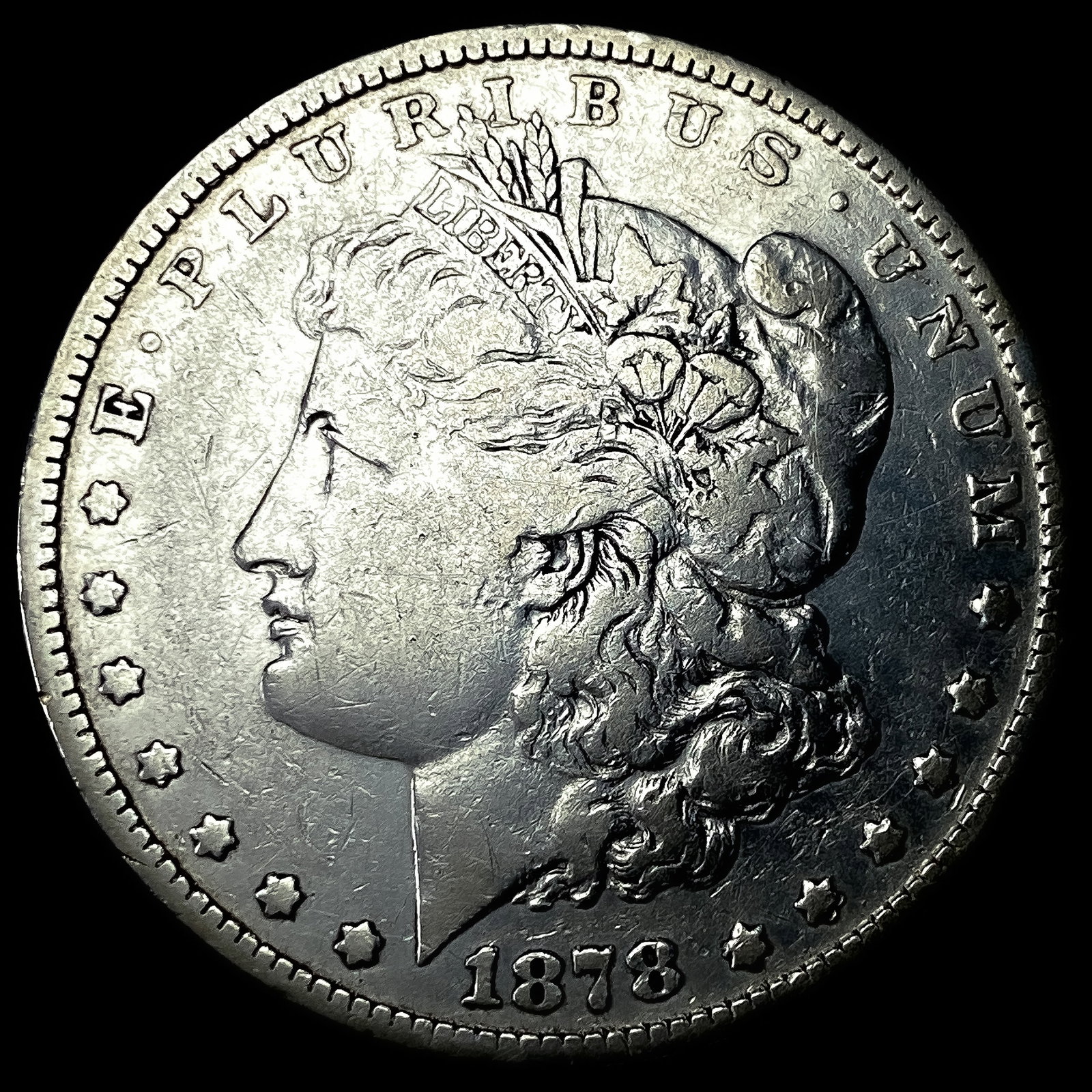 1878 Silver Morgan Dollar LIGHTLY CIRCULATED: 1878 Silver Morgan Dollar LIGHTLY CIRCULATED