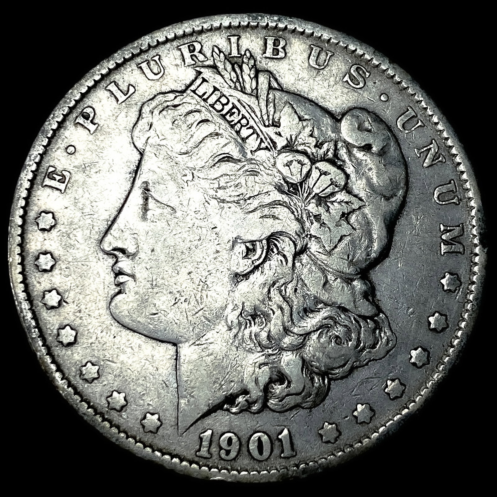 1901 Silver Morgan Dollar NEARLY UNCIRCULATED: 1901 Silver Morgan Dollar NEARLY UNCIRCULATED
