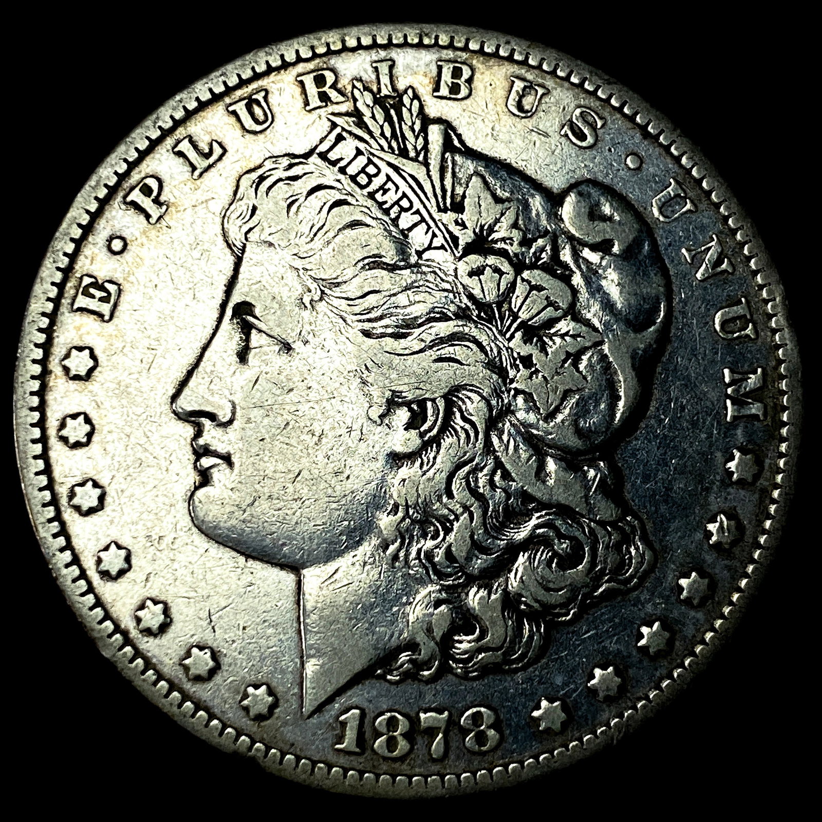 1878-CC Silver Morgan Dollar LIGHTLY CIRCULATED: 1878-CC Silver Morgan Dollar LIGHTLY CIRCULATED