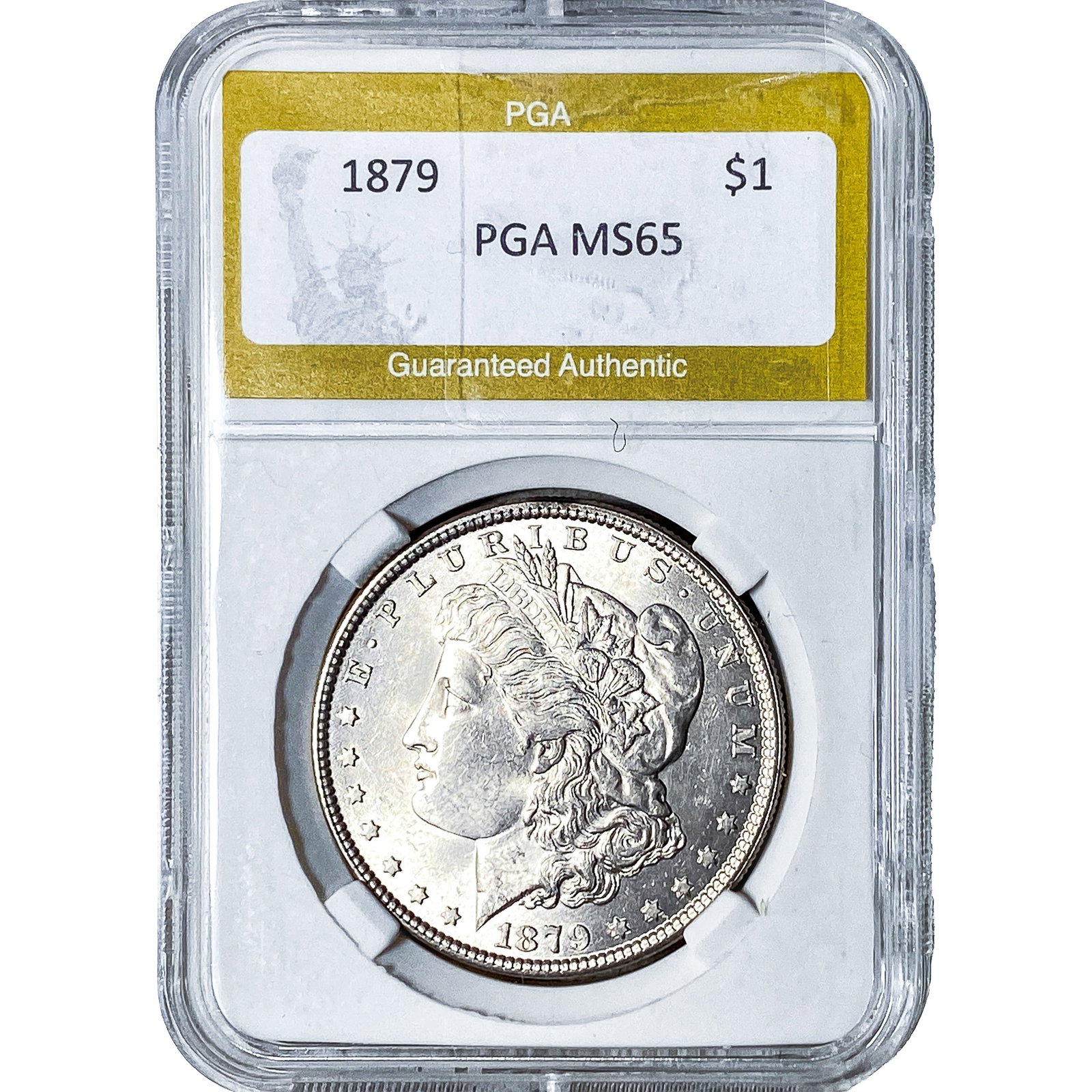 1879 Morgan Silver Dollar PGA MS65: 1879 Morgan Silver Dollar PGA MS65