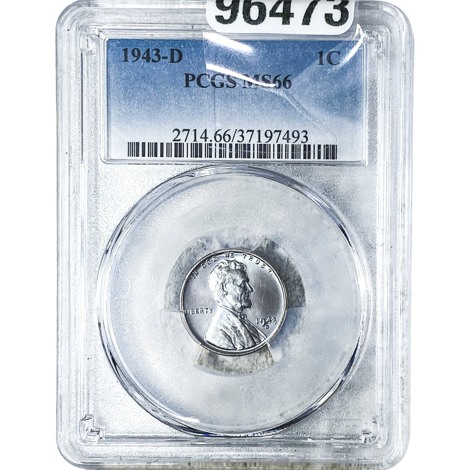 1943-D Wheat Cent PCGS MS66: 1943-D Wheat Cent PCGS MS66