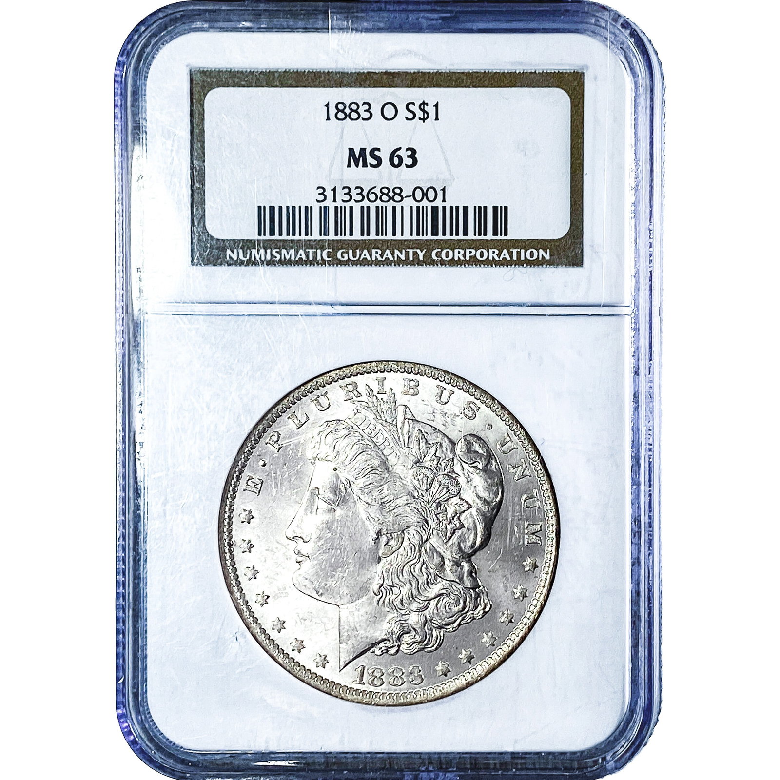 1883-O Morgan Silver Dollar NGC MS63: 1883-O Morgan Silver Dollar NGC MS63