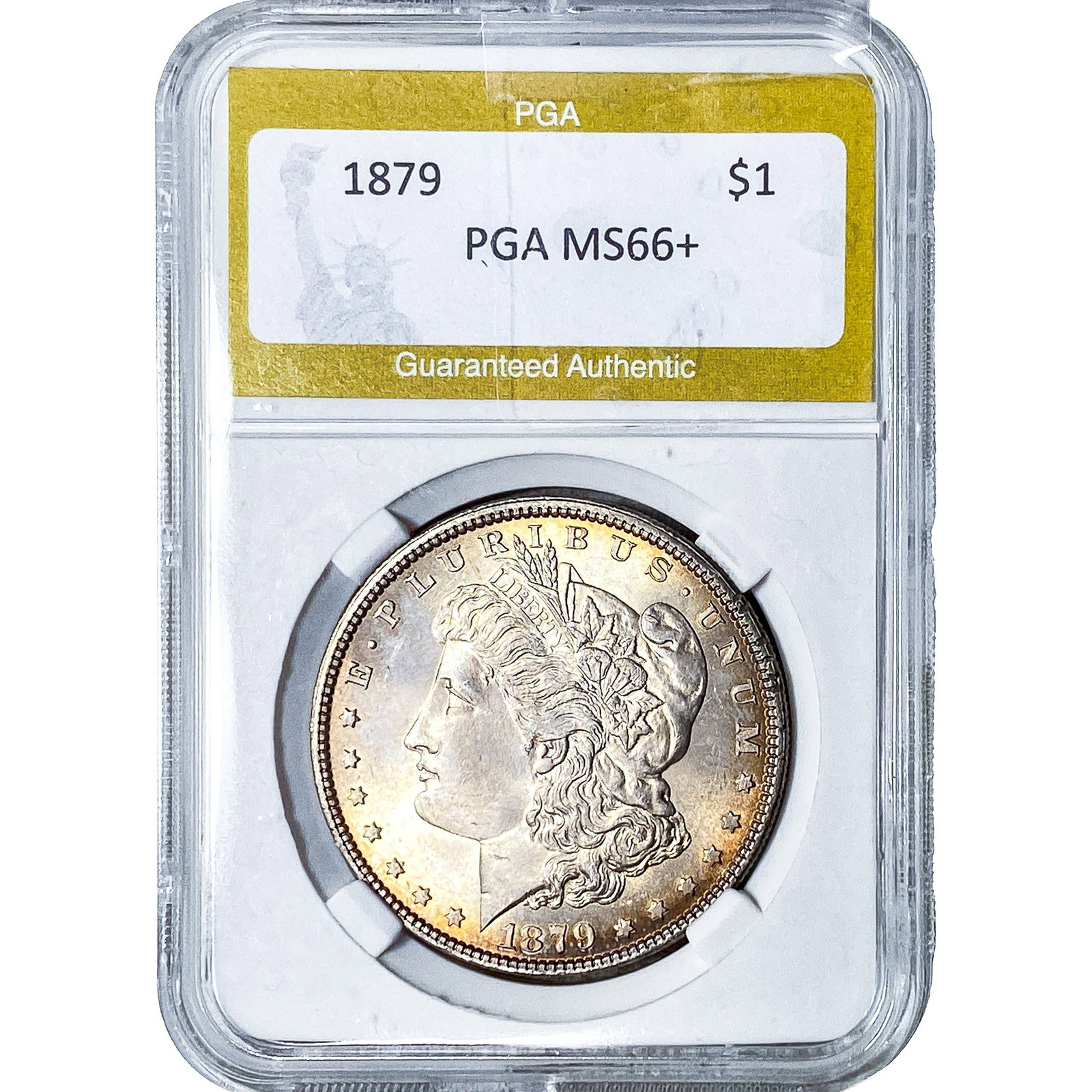 1879 Morgan Silver Dollar PGA MS66+: 1879 Morgan Silver Dollar PGA MS66+