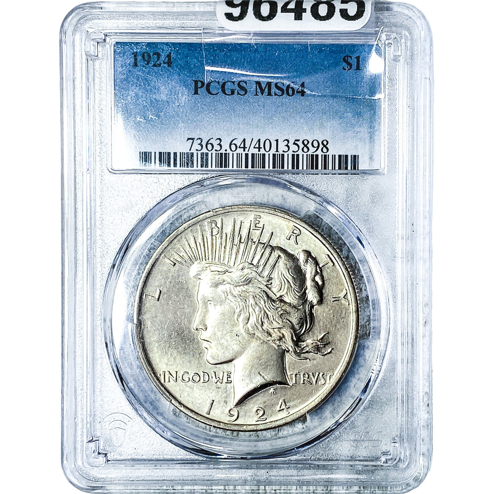 1924 Silver Peace Dollar PCGS MS64 (1 of 2)