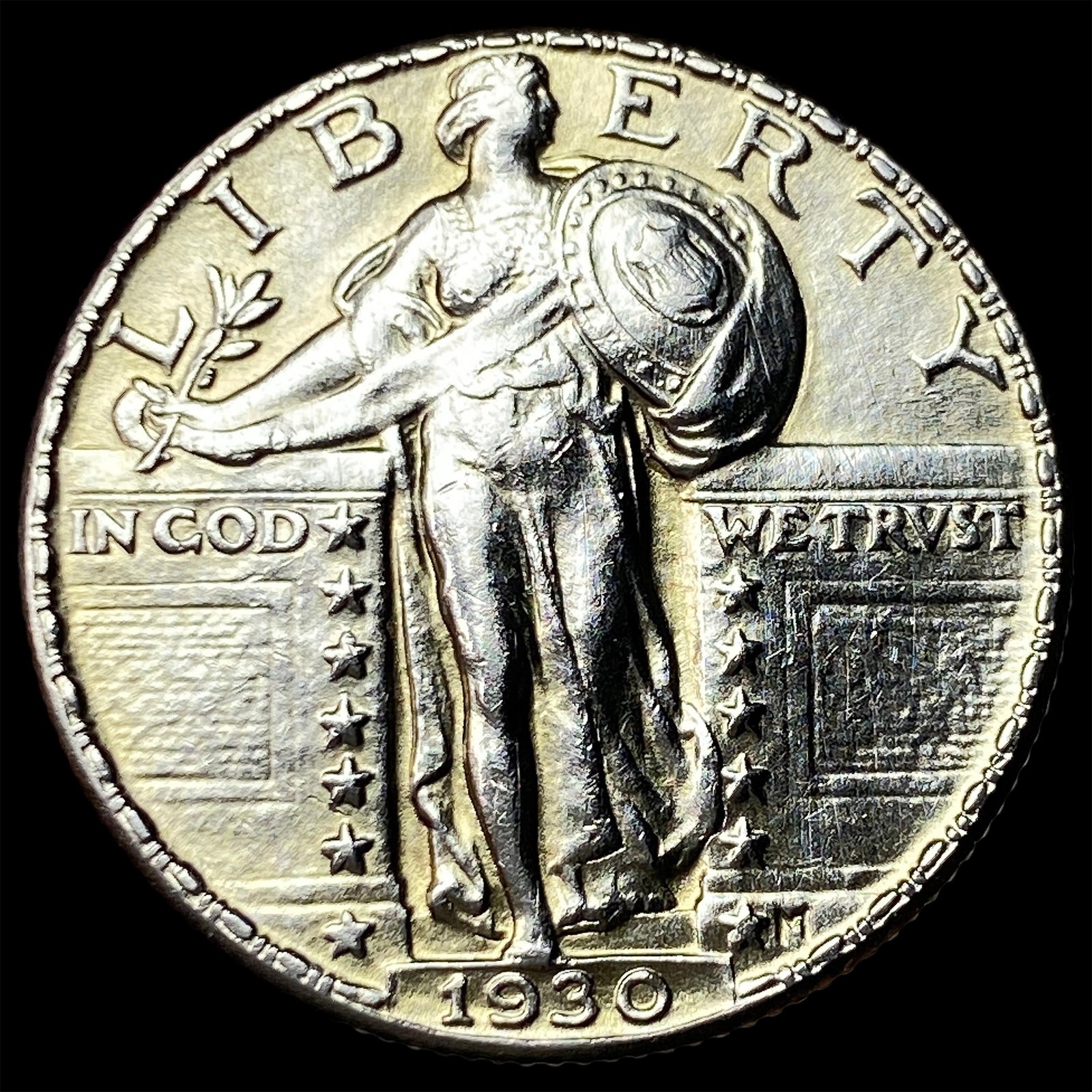 1930 Silver Standing Liberty Quarter UNCIRCULATED (1 of 2)