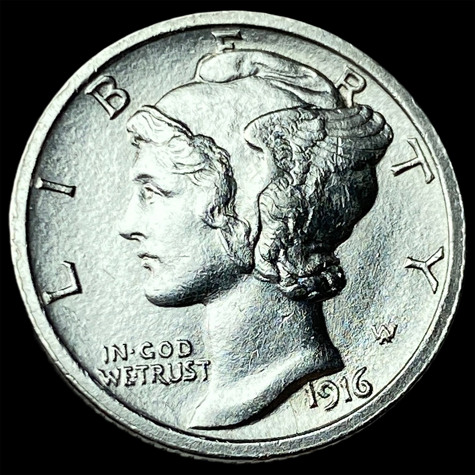 1916 Silver Mercury Dime UNCIRCULATED: 1916 Silver Mercury Dime UNCIRCULATED