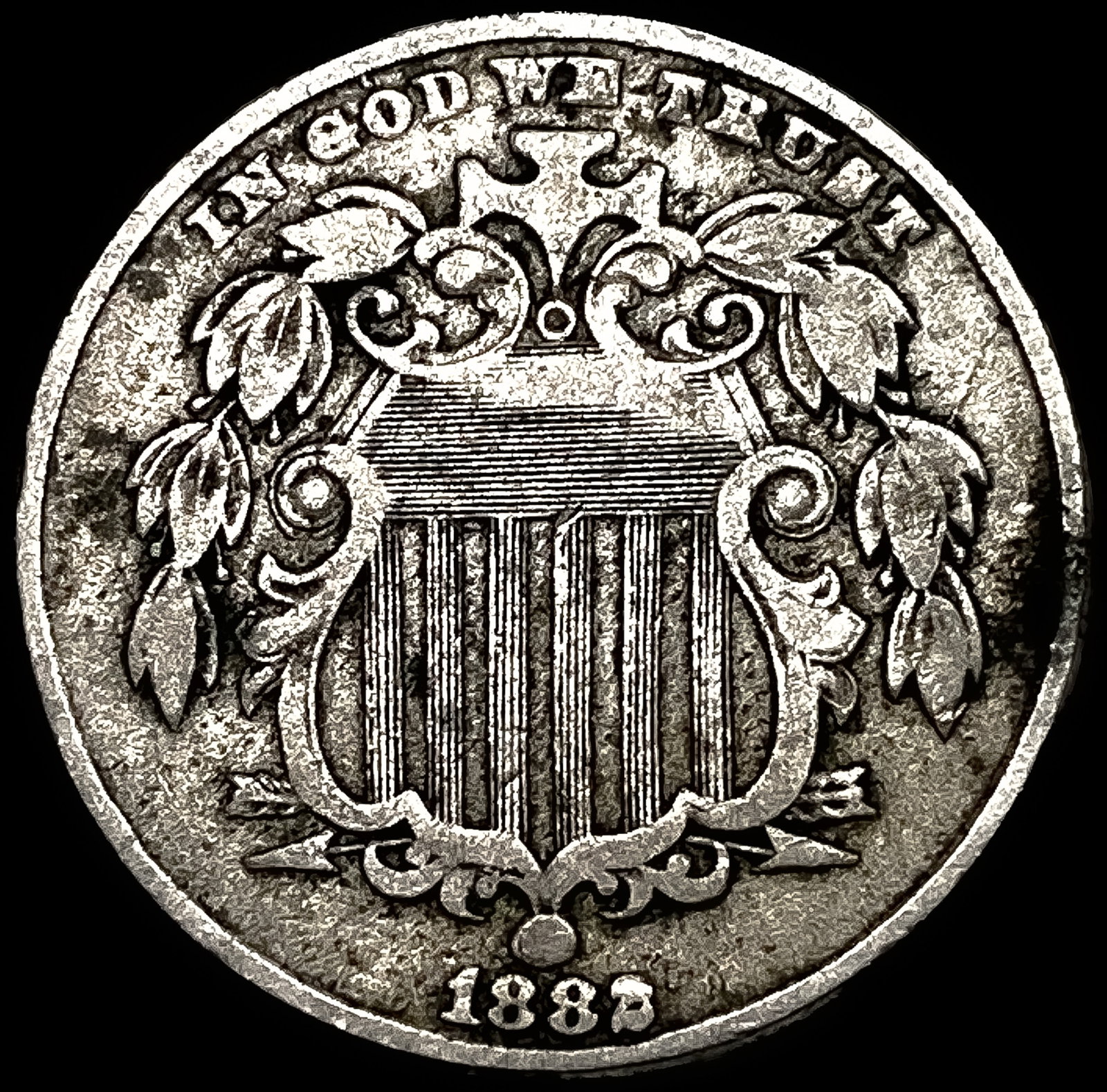1882 Shield Nickel LIGHTLY CIRCULATED (1 of 2)
