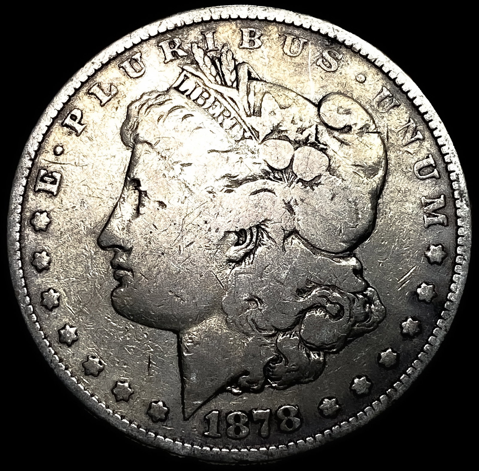 1878 Silver Morgan Dollar LIGHTLY CIRCULATED: 1878 Silver Morgan Dollar LIGHTLY CIRCULATED