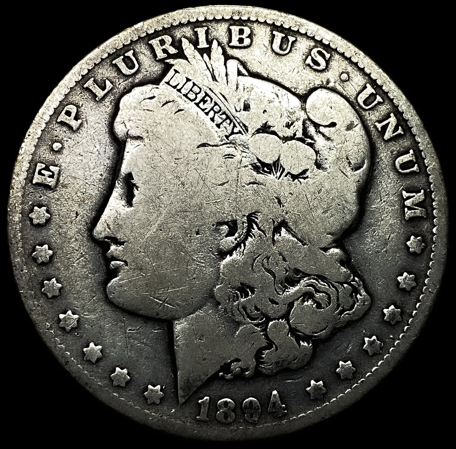 1894-O Silver Morgan Dollar NICELY CIRCULATED: 1894-O Silver Morgan Dollar NICELY CIRCULATED