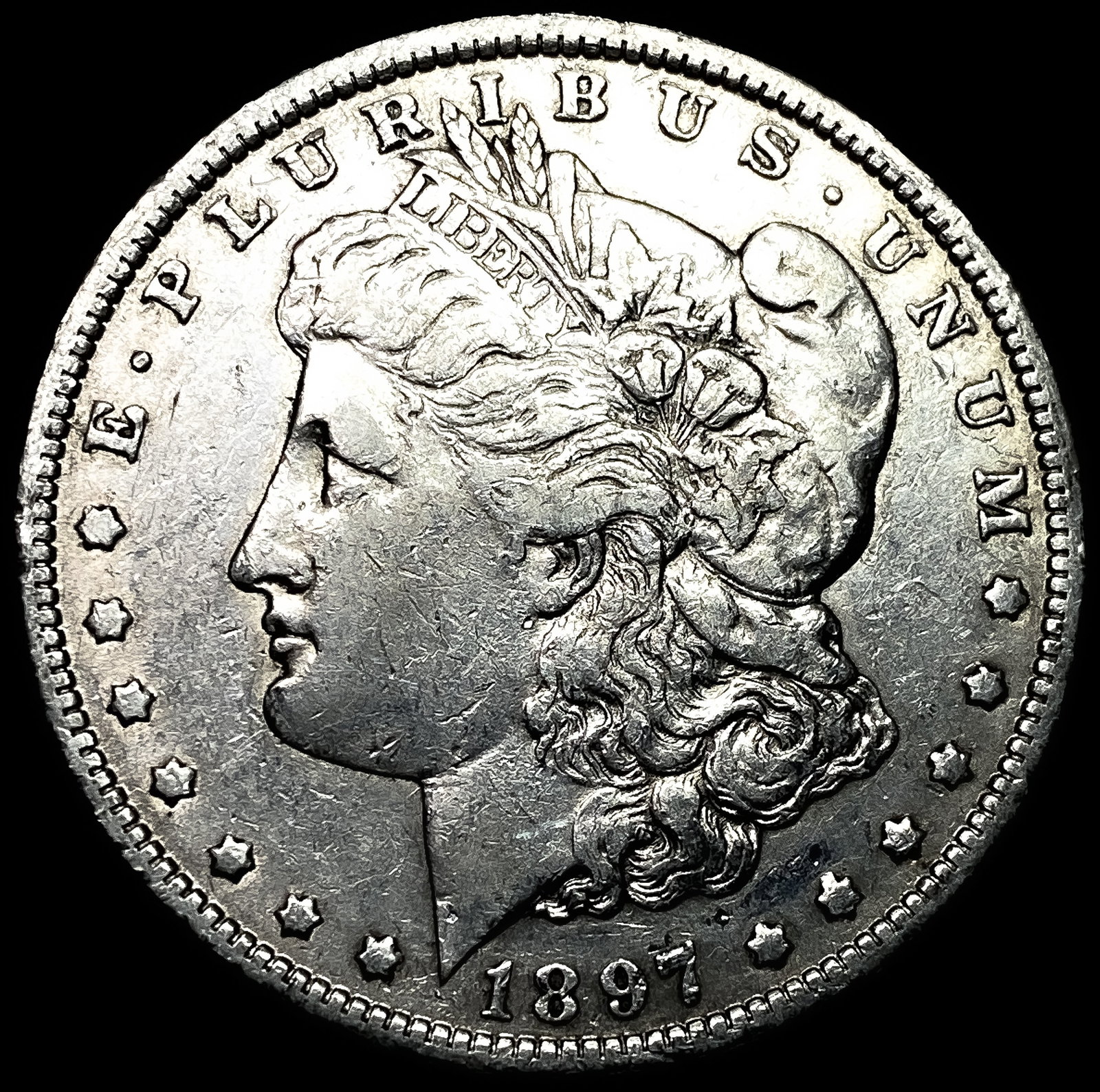 1897-O Silver Morgan Dollar NEARLY UNCIRCULATED: 1897-O Silver Morgan Dollar NEARLY UNCIRCULATED