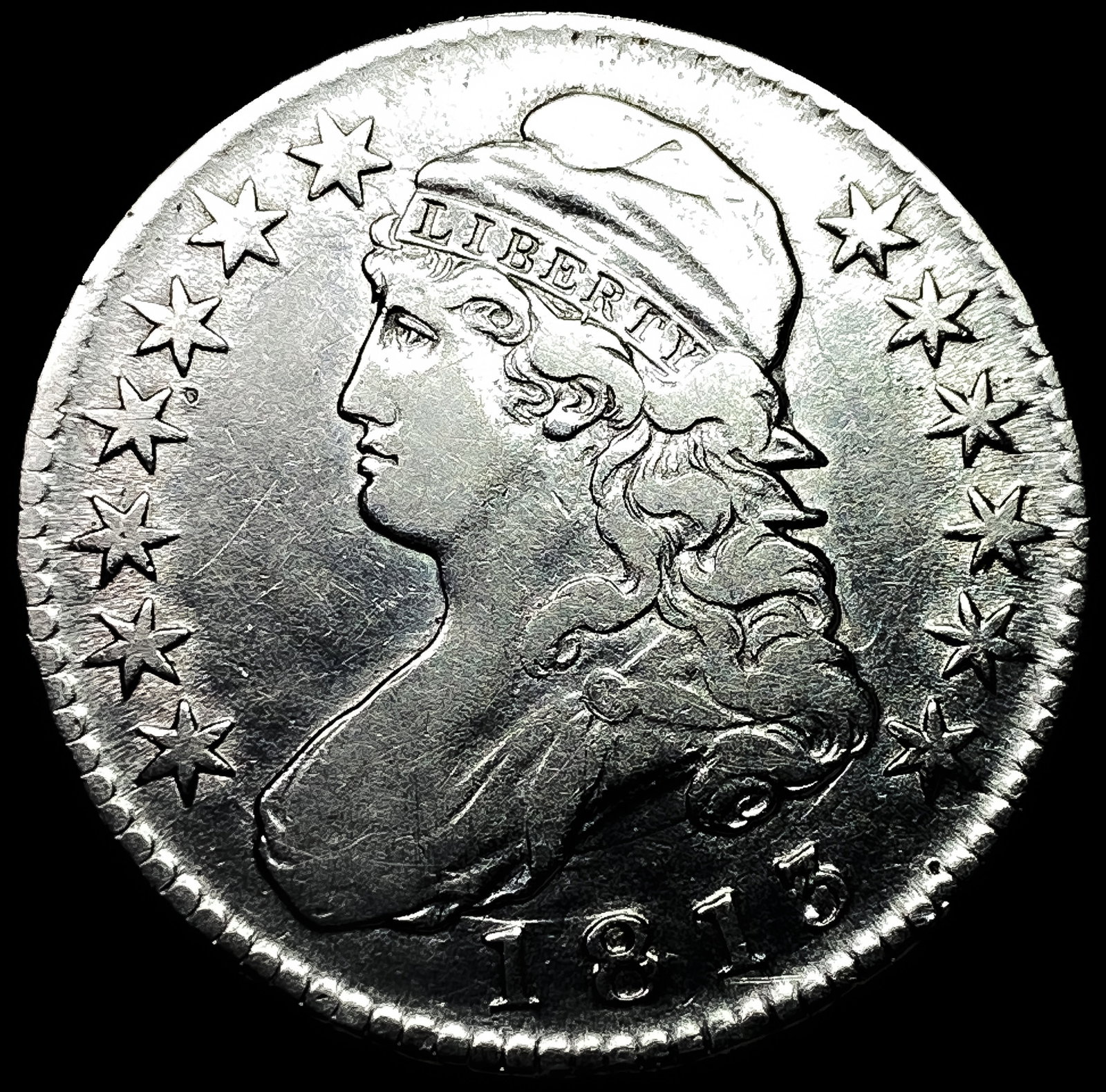1813 Capped Bust Half Dollar NEARLY UNCIRCULATED (1 of 2)