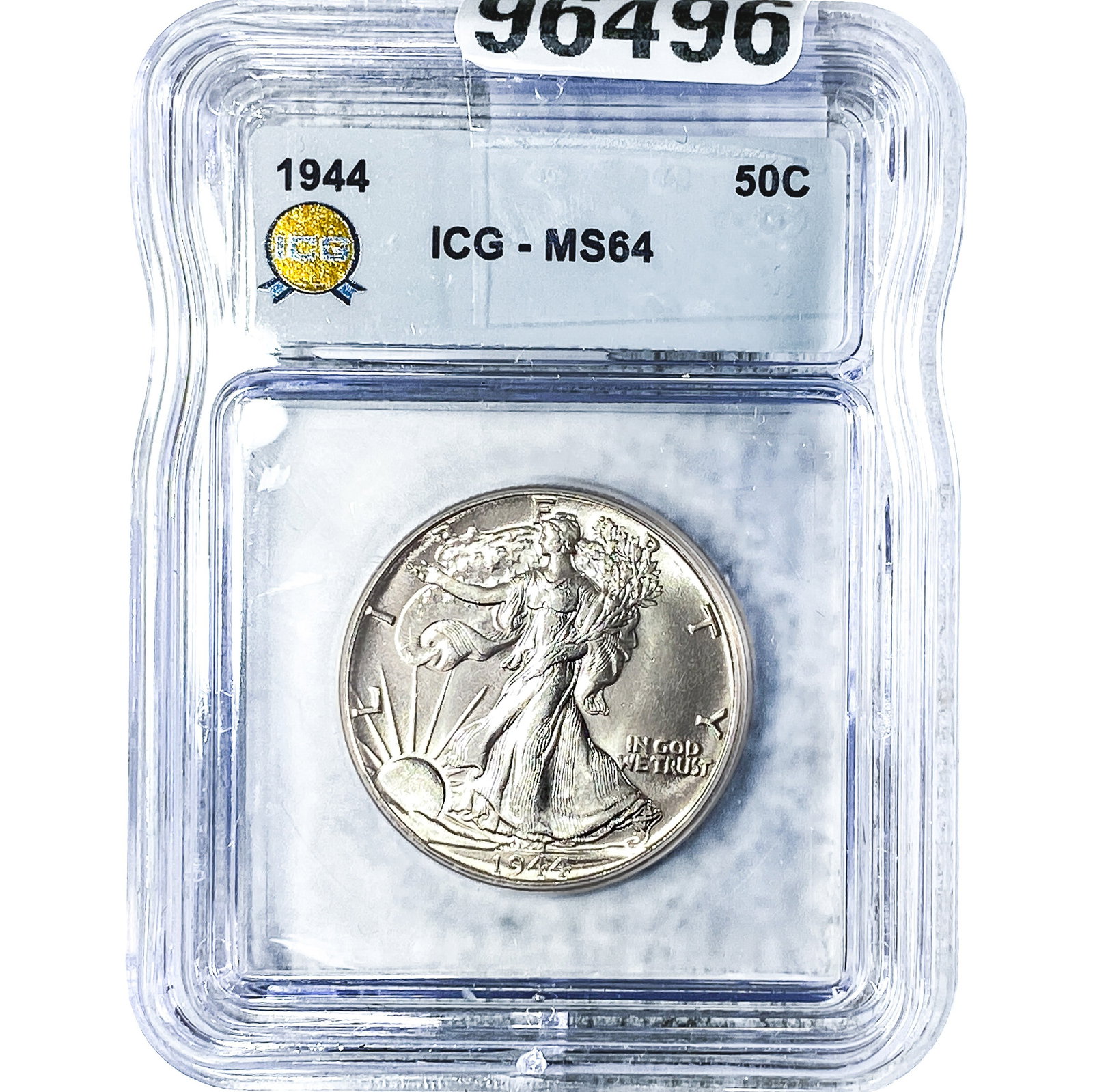 1944 Walking Liberty Half Dollar ICG MS64: 1944 Walking Liberty Half Dollar ICG MS64