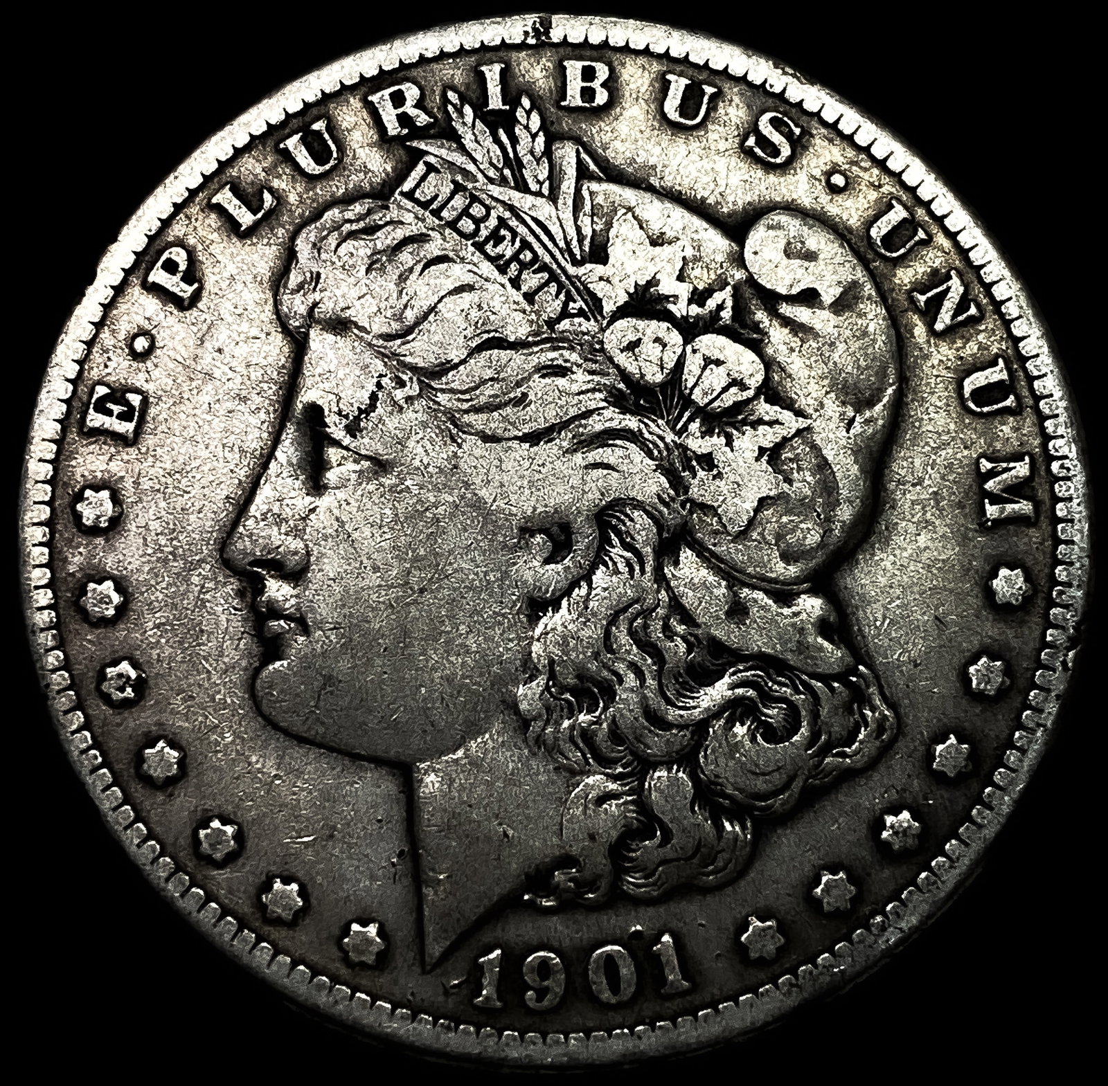 1901-S Silver Morgan Dollar LIGHTLY CIRCULATED: 1901-S Silver Morgan Dollar LIGHTLY CIRCULATED