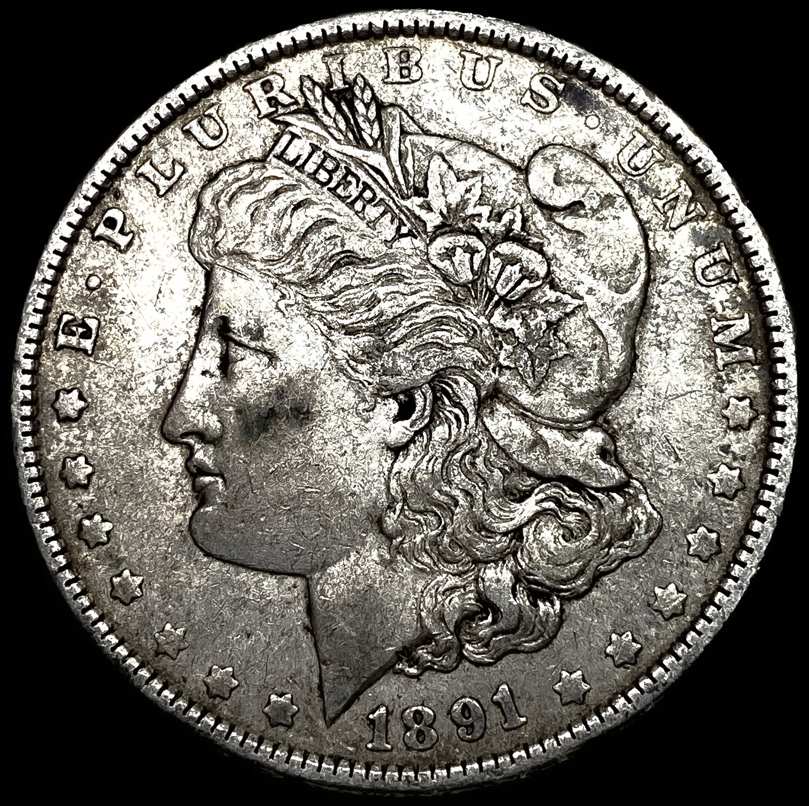 1891-O Silver Morgan Dollar NEARLY UNCIRCULATED: 1891-O Silver Morgan Dollar NEARLY UNCIRCULATED