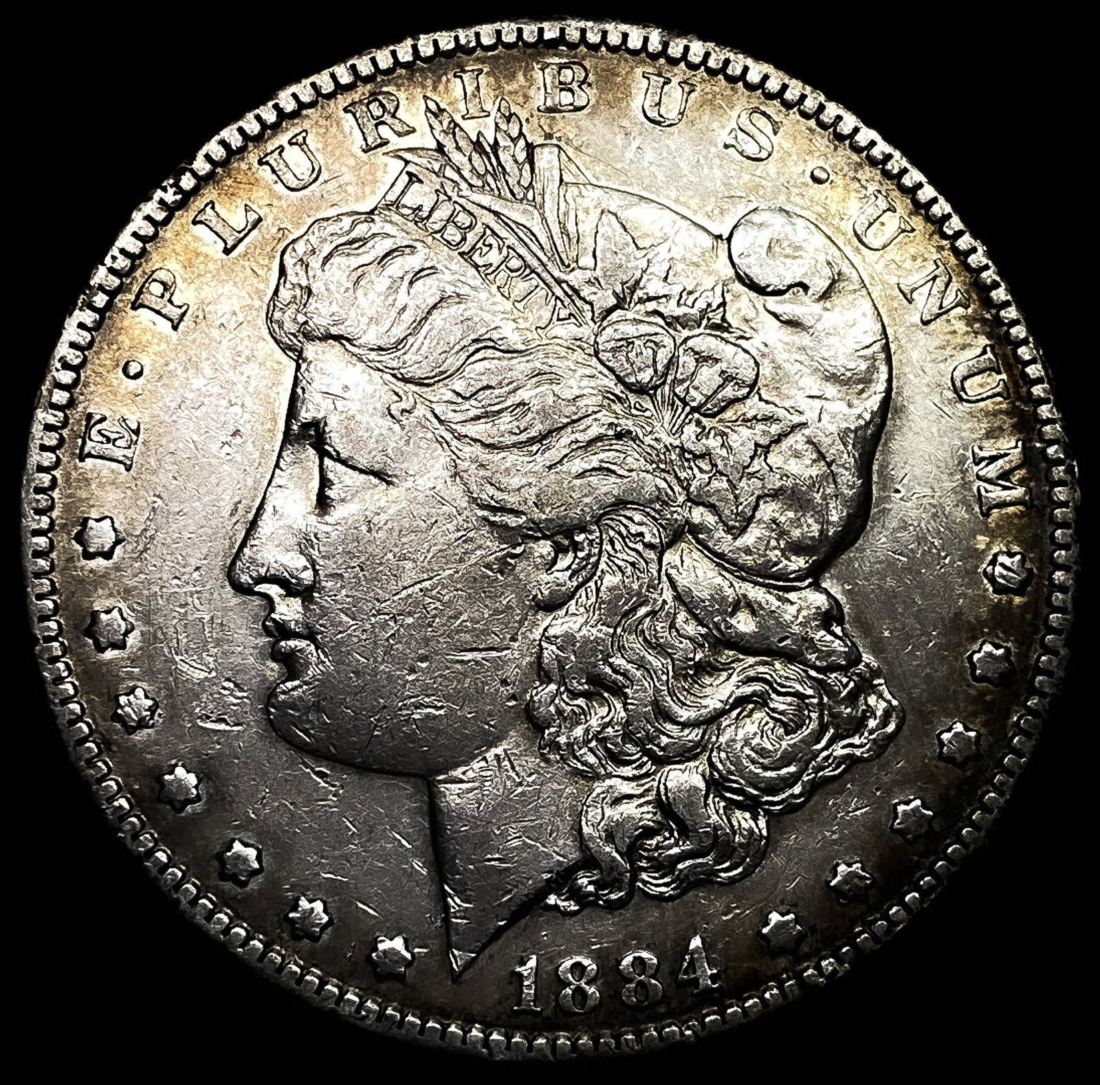 1884-S Silver Morgan Dollar NEARLY UNCIRCULATED: 1884-S Silver Morgan Dollar NEARLY UNCIRCULATED