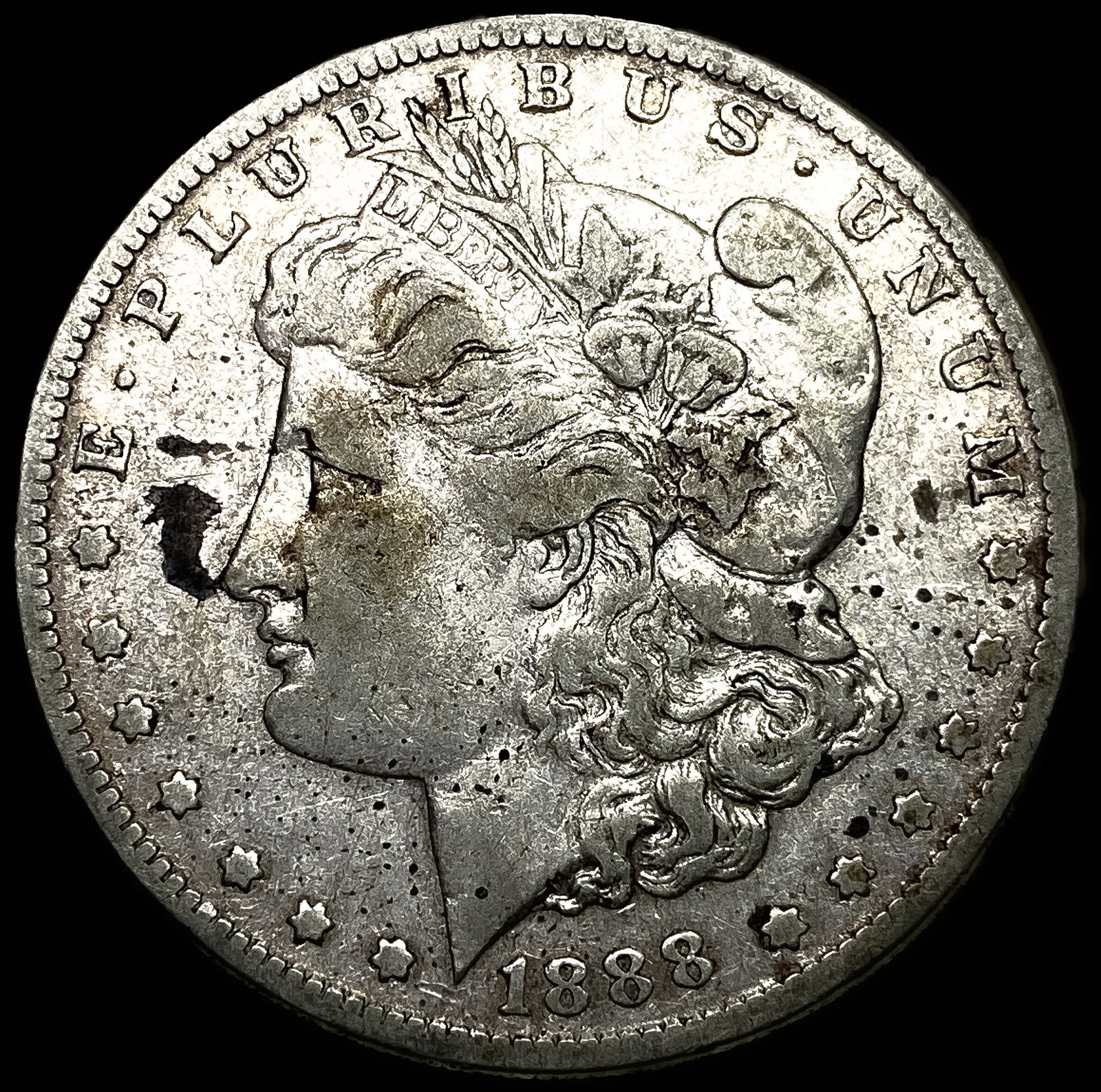 1888-S Silver Morgan Dollar NEARLY UNCIRCULATED: 1888-S Silver Morgan Dollar NEARLY UNCIRCULATED
