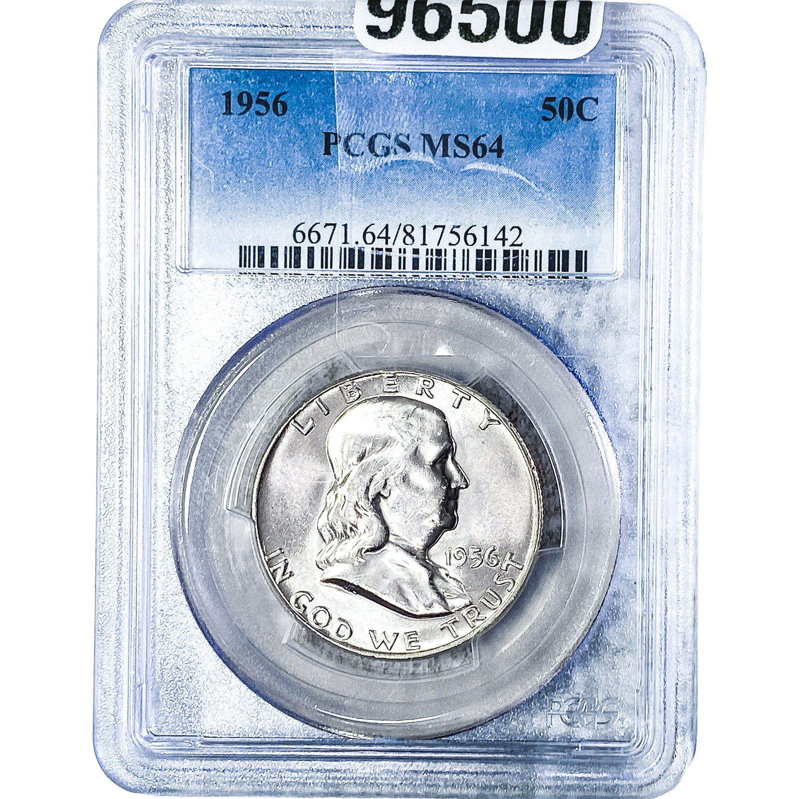 1956 Franklin Half Dollar PCGS MS64 (1 of 2)