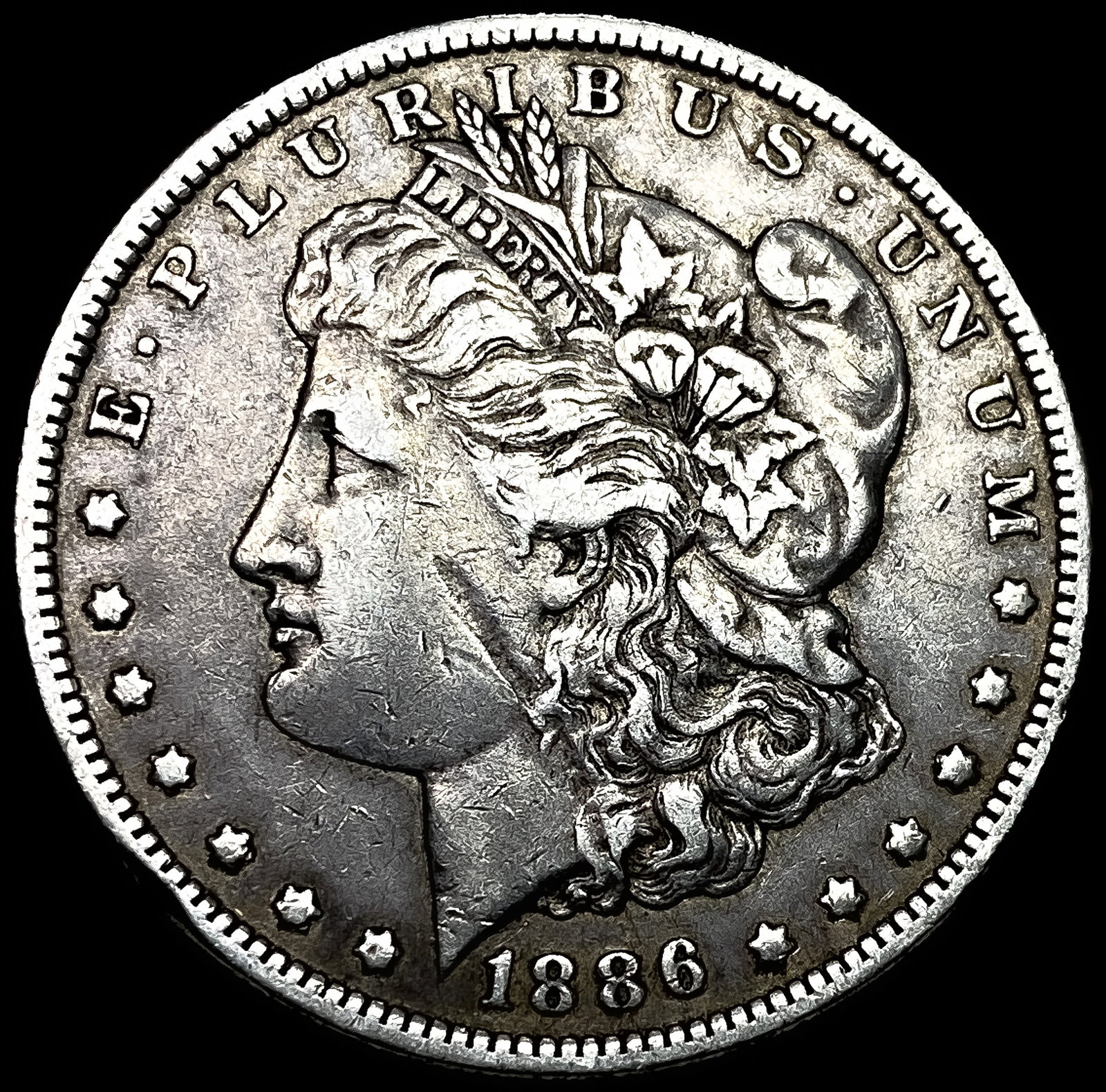 1886-O Silver Morgan Dollar LIGHTLY CIRCULATED (1 of 2)