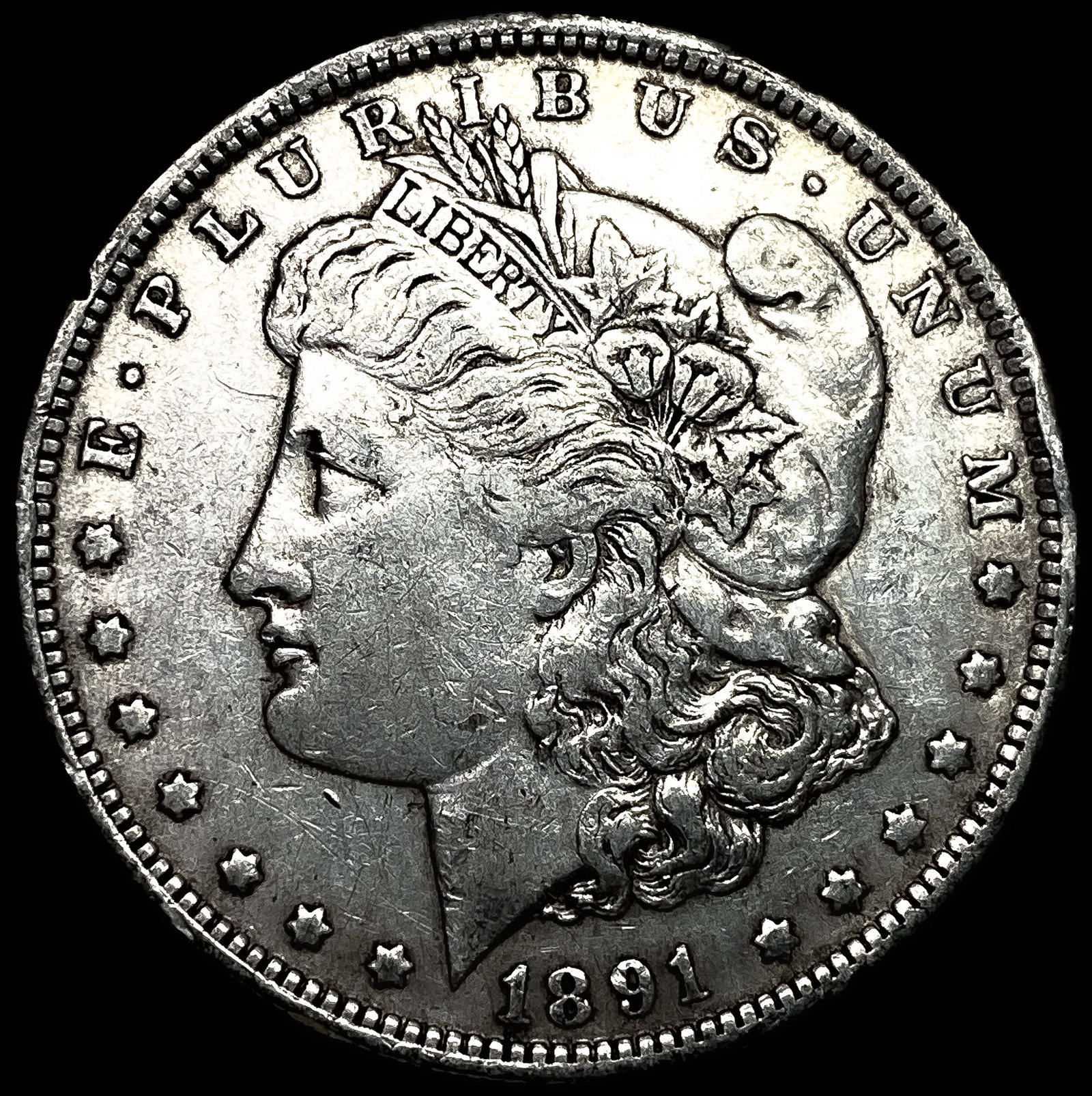 1891-O Silver Morgan Dollar NEARLY UNCIRCULATED: 1891-O Silver Morgan Dollar NEARLY UNCIRCULATED