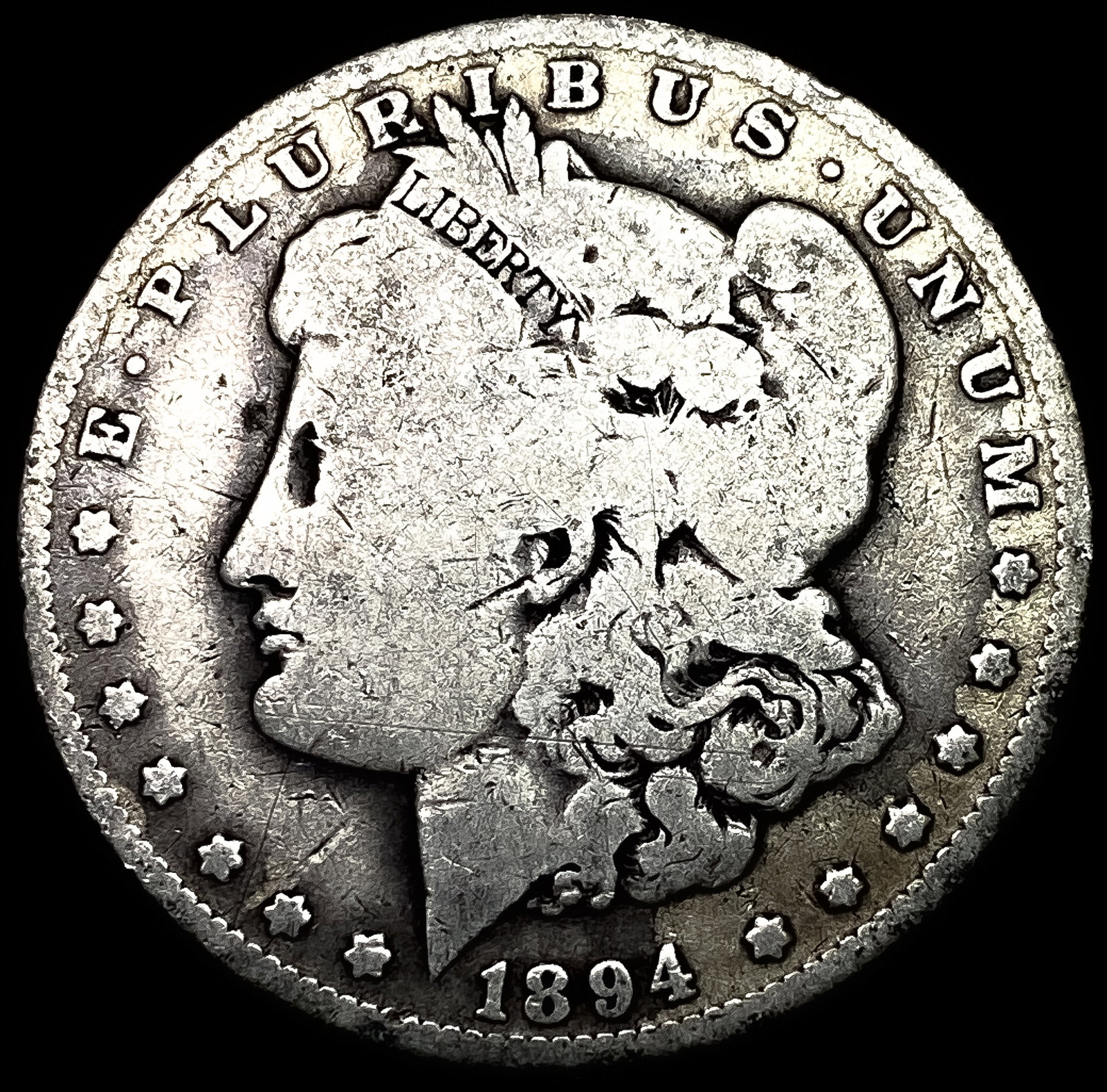 1894-O Silver Morgan Dollar NICELY CIRCULATED: 1894-O Silver Morgan Dollar NICELY CIRCULATED