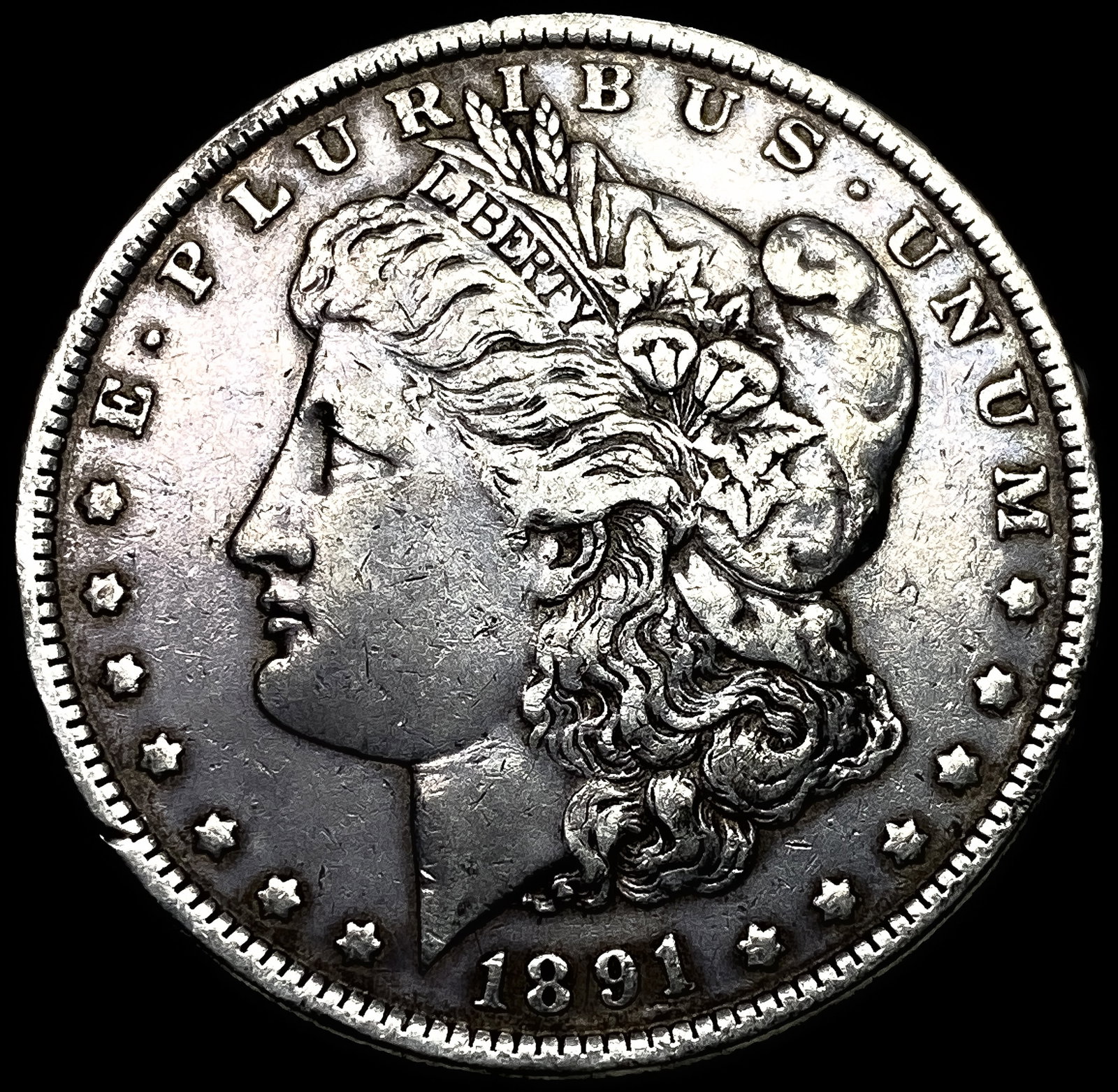 1891-O Silver Morgan Dollar NEARLY UNCIRCULATED: 1891-O Silver Morgan Dollar NEARLY UNCIRCULATED