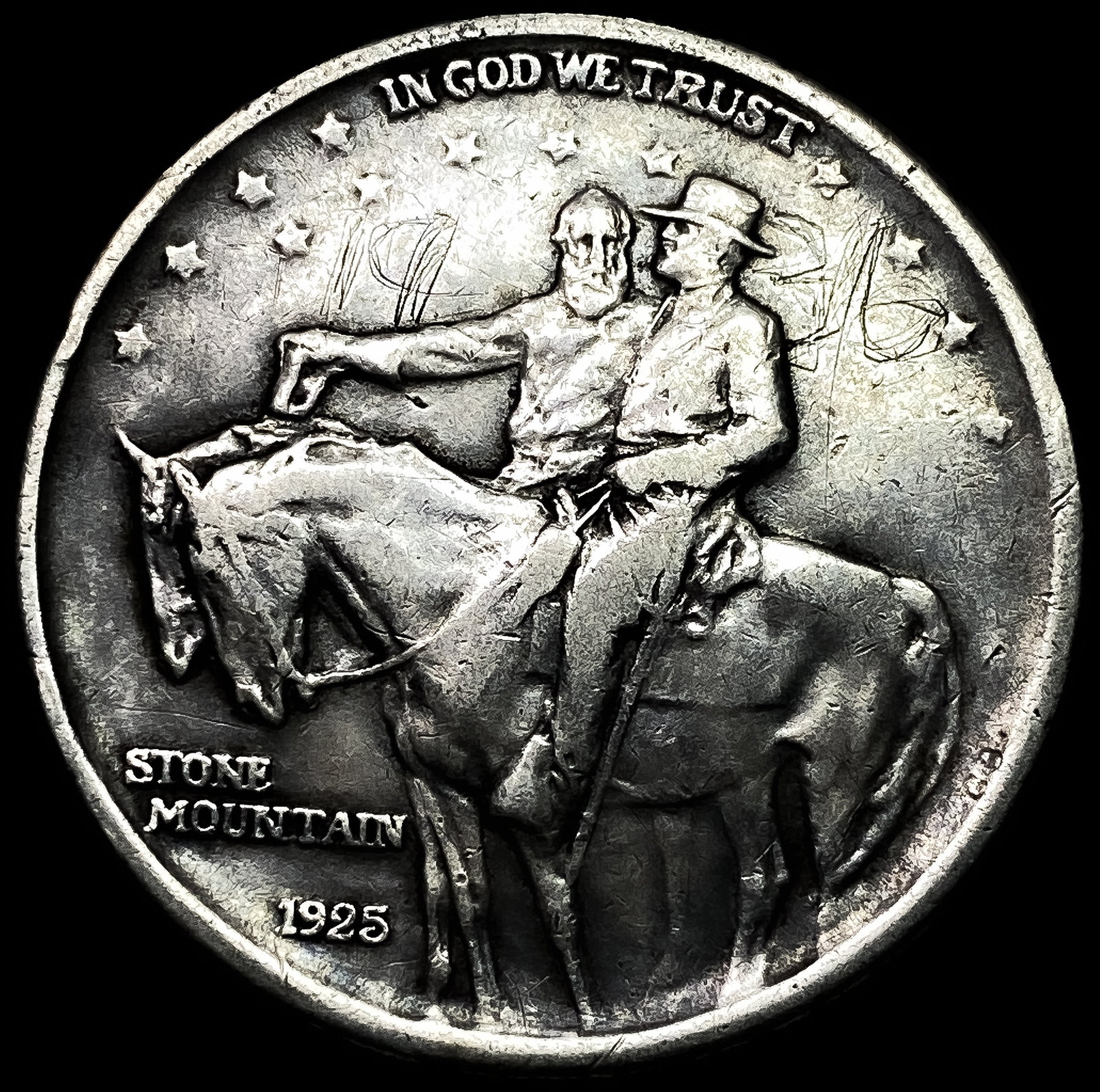 1925 Silver Half Dollar Stone Mountain LIGHTLY CIRCULATED (1 of 2)