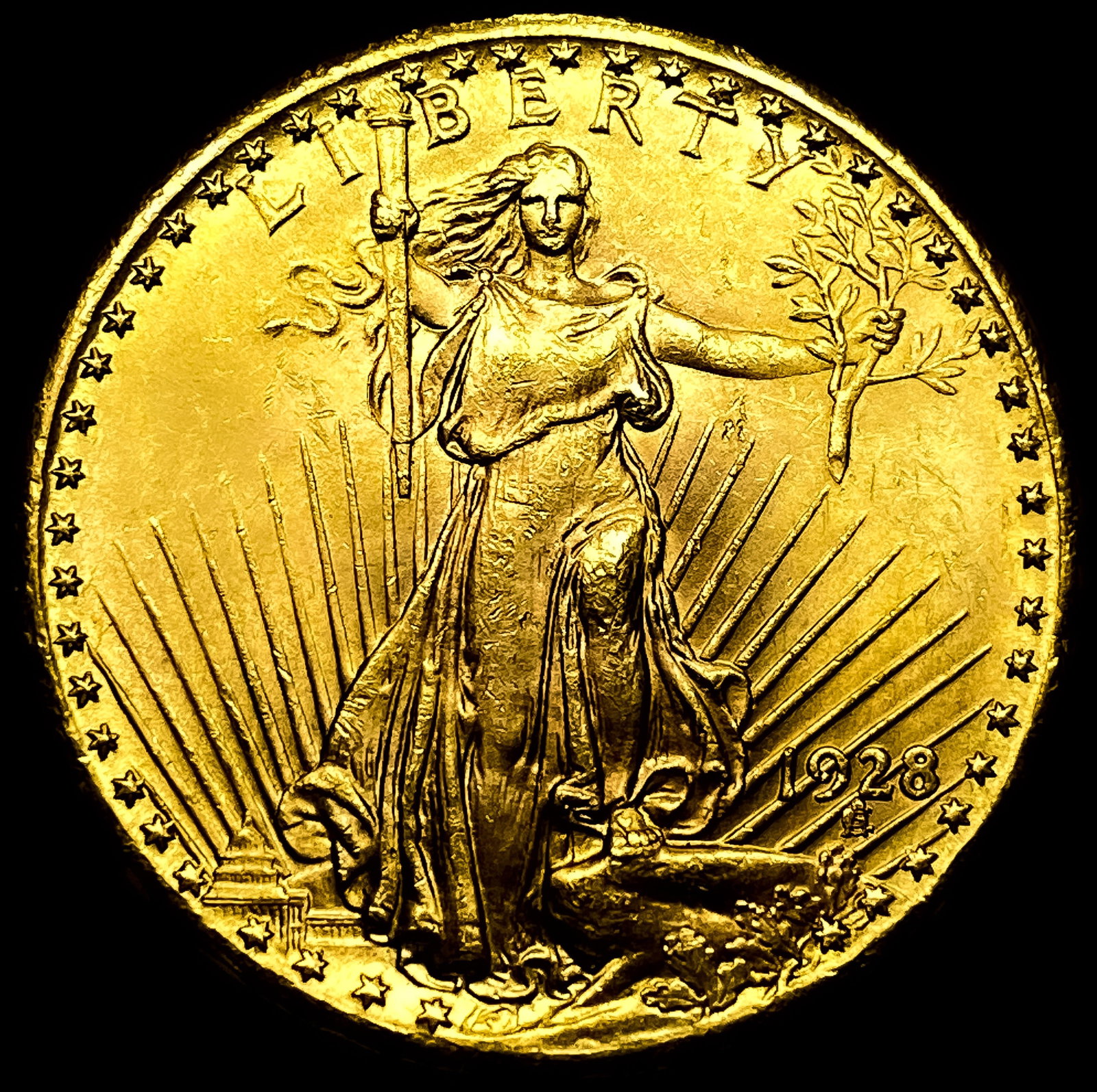 1928 $20 Saint-Gaudens Double Eagle GEM BU: 1928 $20 Saint-Gaudens Double Eagle GEM BU