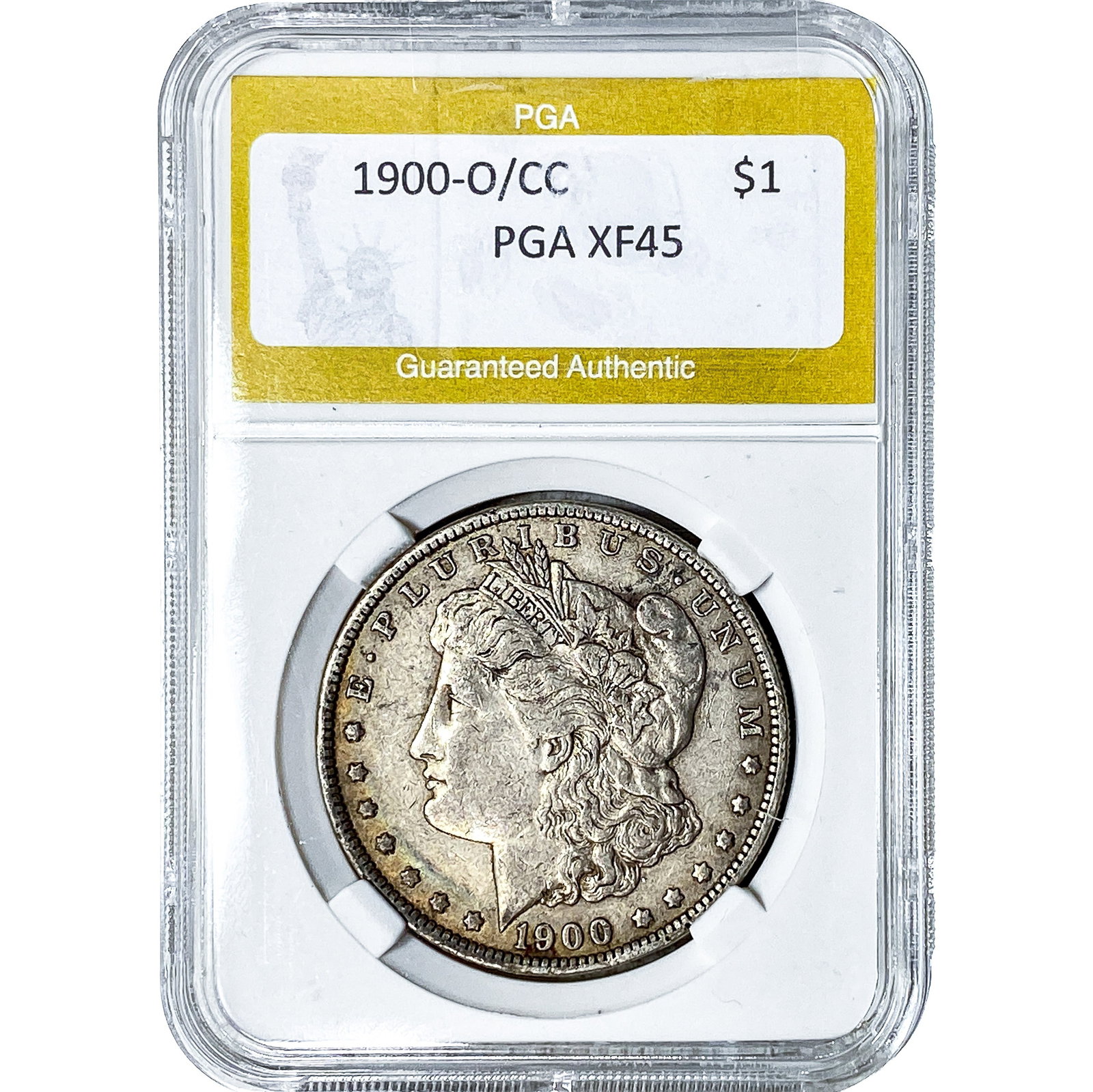 1900-O/CC Morgan Silver Dollar PGA XF45: 1900-O/CC Morgan Silver Dollar PGA XF45