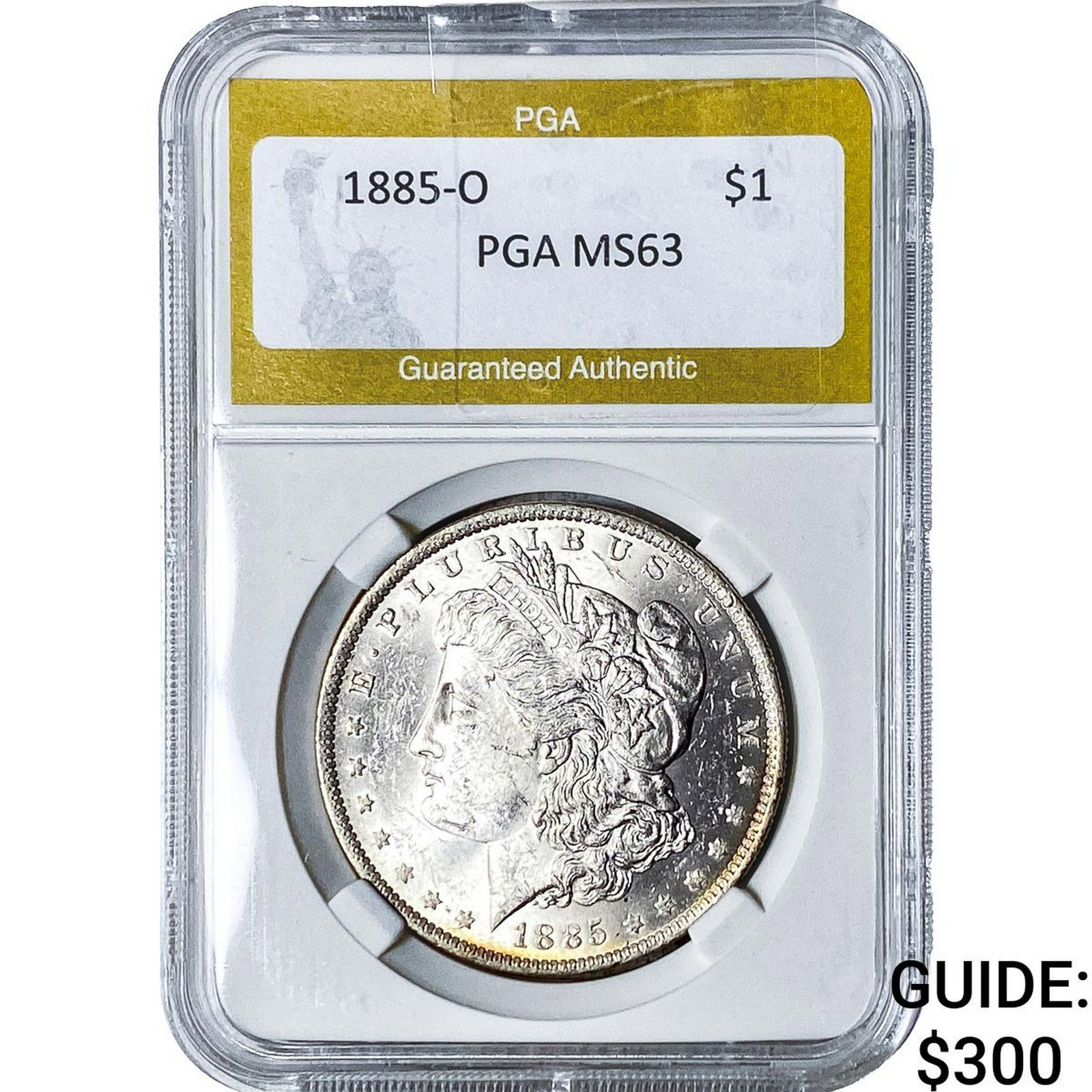 1885-O Morgan Silver Dollar PGA MS63: 1885-O Morgan Silver Dollar PGA MS63