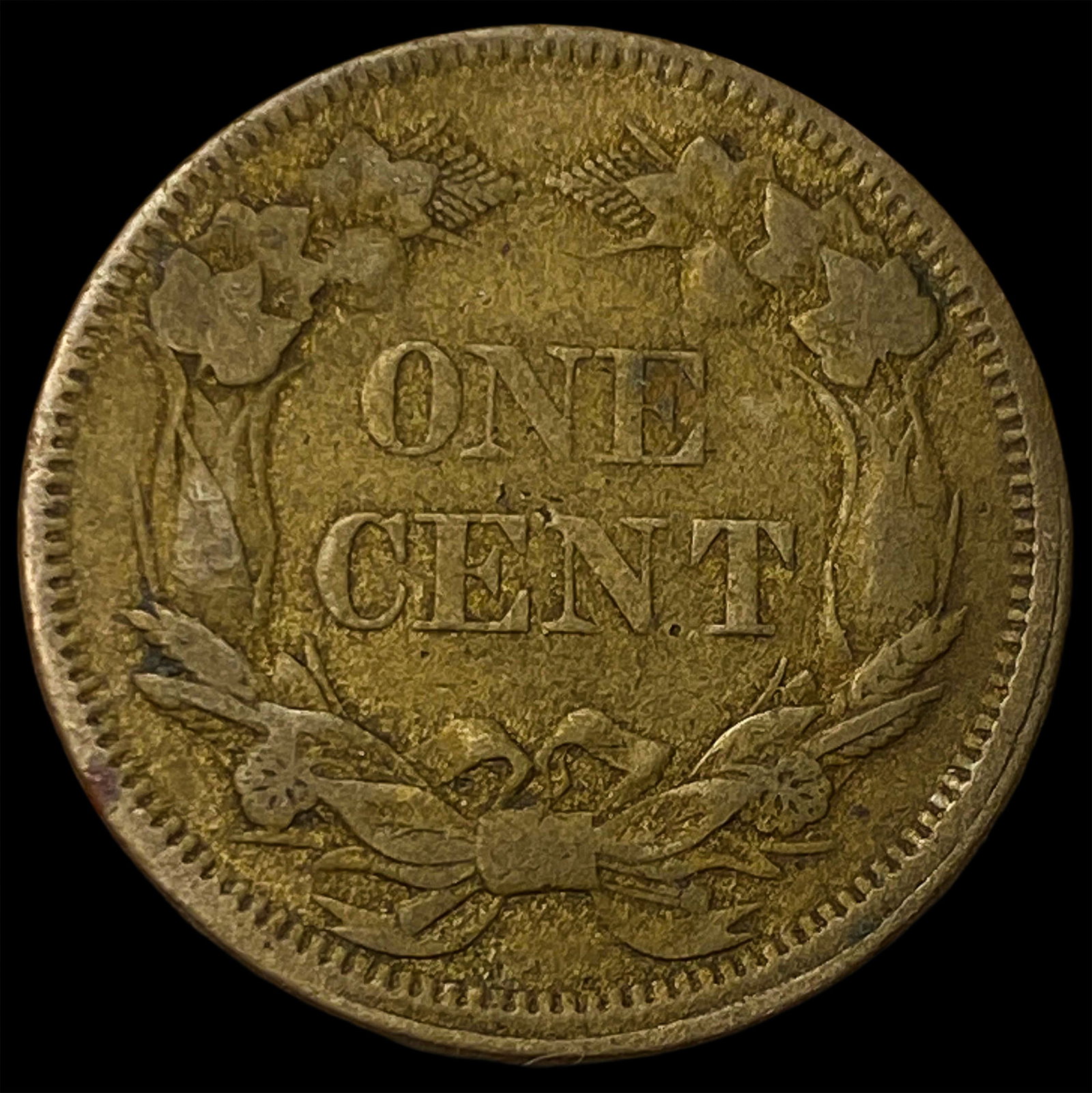 1858 Flying Eagle Cent ABOUT UNCIRCULATED - 2