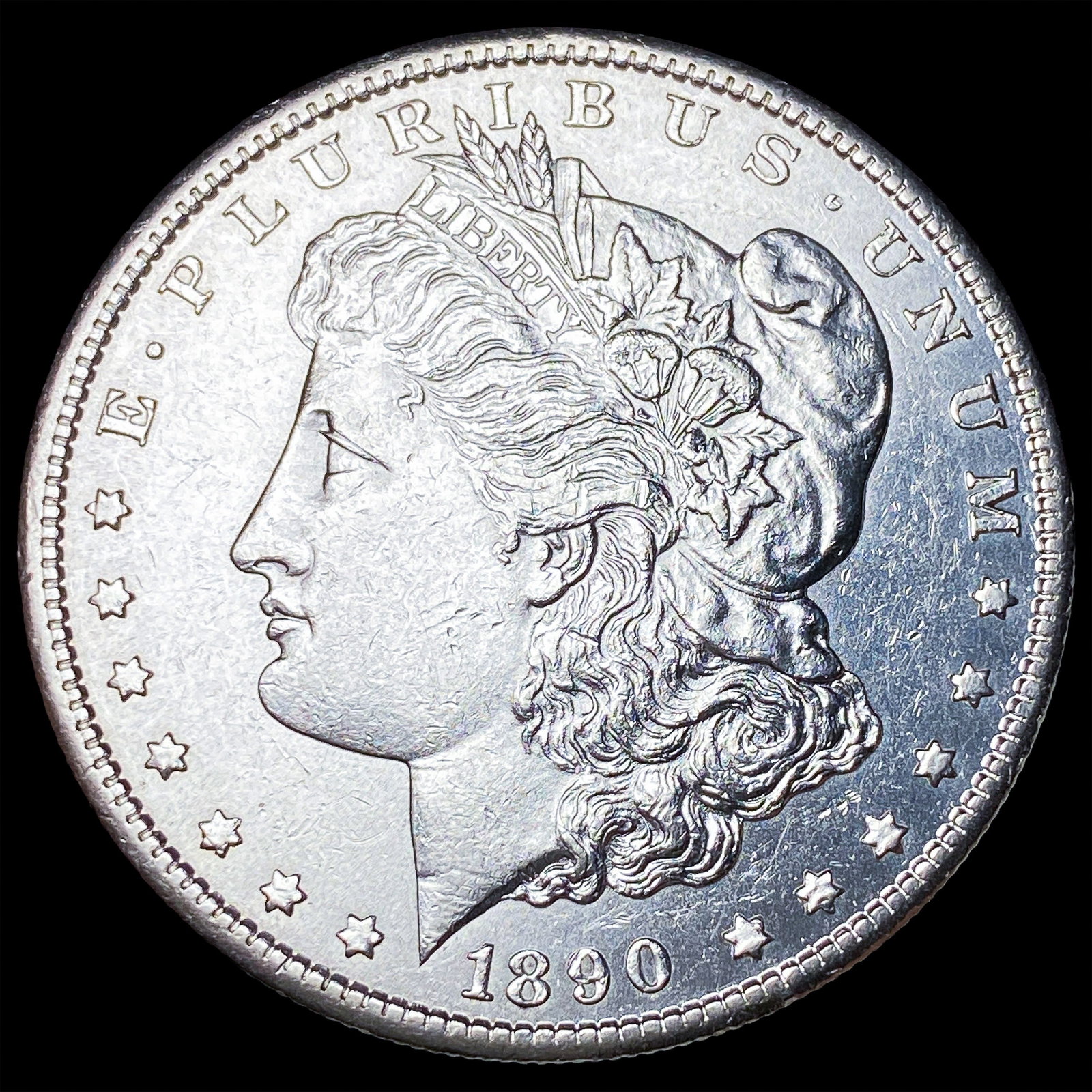 1890-S Silver Morgan Dollar CLOSELY UNCIRCULATED: 1890-S Silver Morgan Dollar CLOSELY UNCIRCULATED