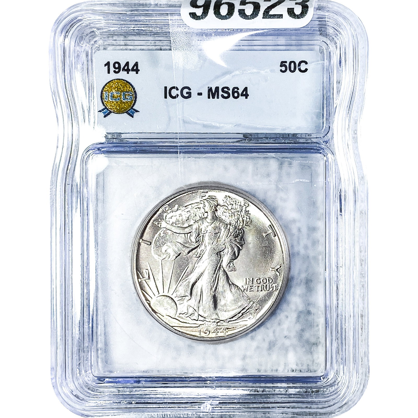 1944 Walking Liberty Half Dollar ICG MS64: 1944 Walking Liberty Half Dollar ICG MS64