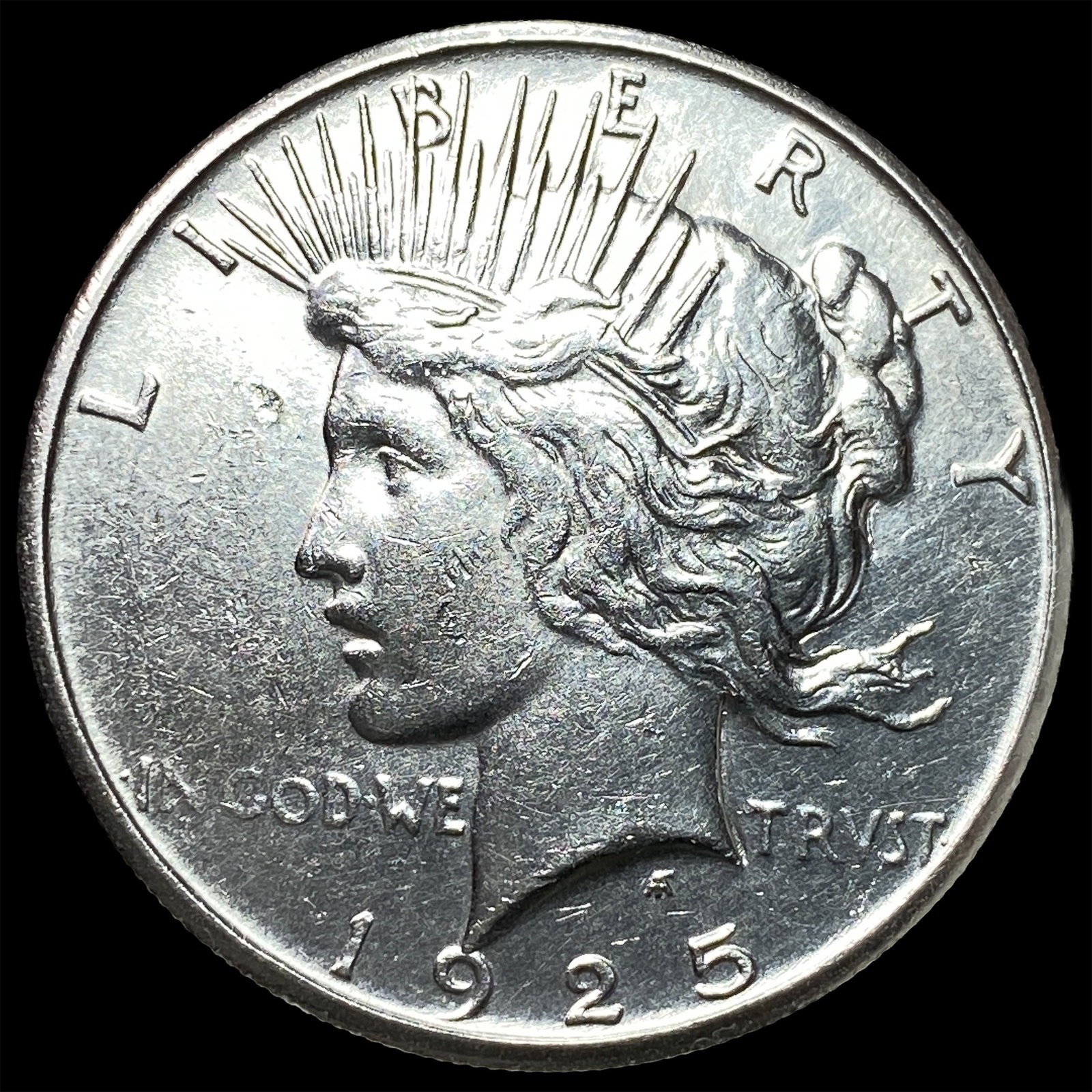 1925-S Silver Peace Dollar CHOICE BU: 1925-S Silver Peace Dollar CHOICE BU