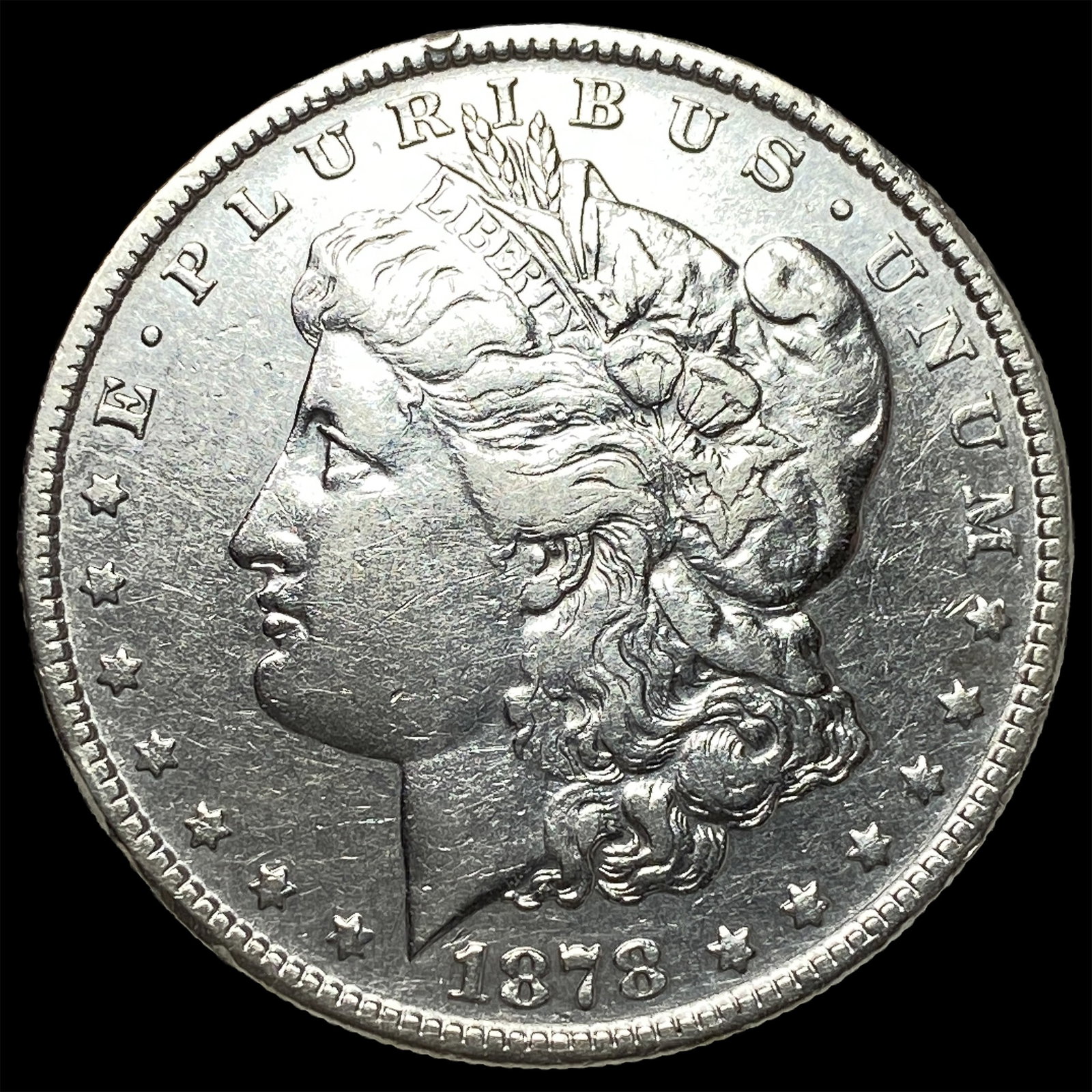 1878-S Silver Morgan Dollar CLOSELY UNCIRCULATED: 1878-S Silver Morgan Dollar CLOSELY UNCIRCULATED