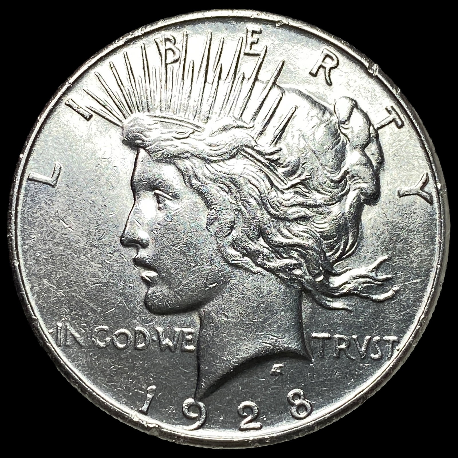 1928-S Silver Peace Dollar CLOSELY UNCIRCULATED: 1928-S Silver Peace Dollar CLOSELY UNCIRCULATED