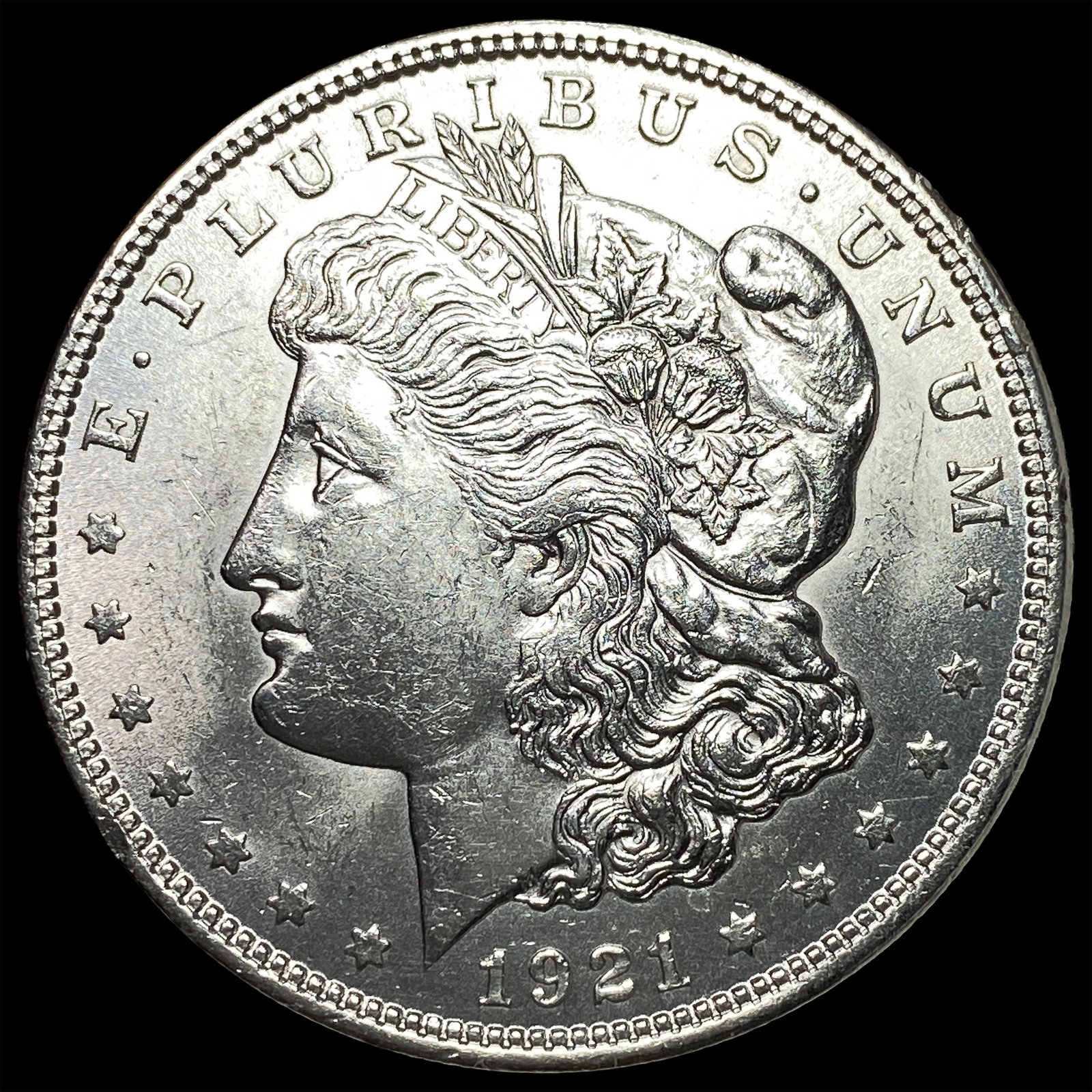 1921 Silver Morgan Dollar CHOICE BU: 1921 Silver Morgan Dollar CHOICE BU