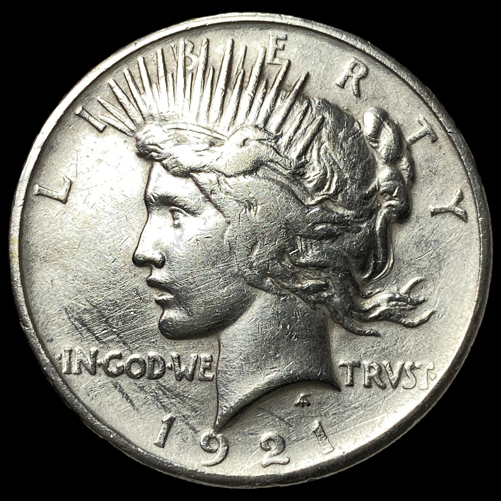 1921 Silver Peace Dollar NEARLY UNCIRCULATED (1 of 2)