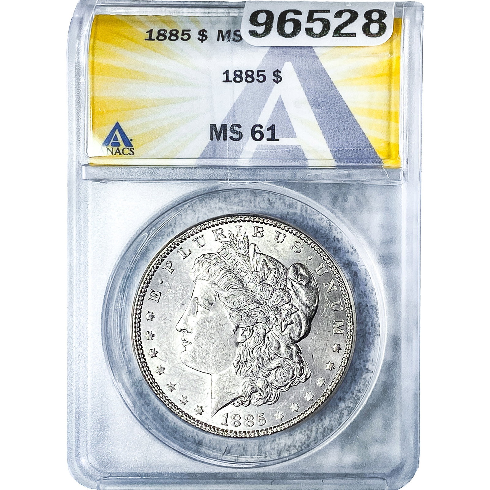 1885 Morgan Silver Dollar ANACS MS61: 1885 Morgan Silver Dollar ANACS MS61