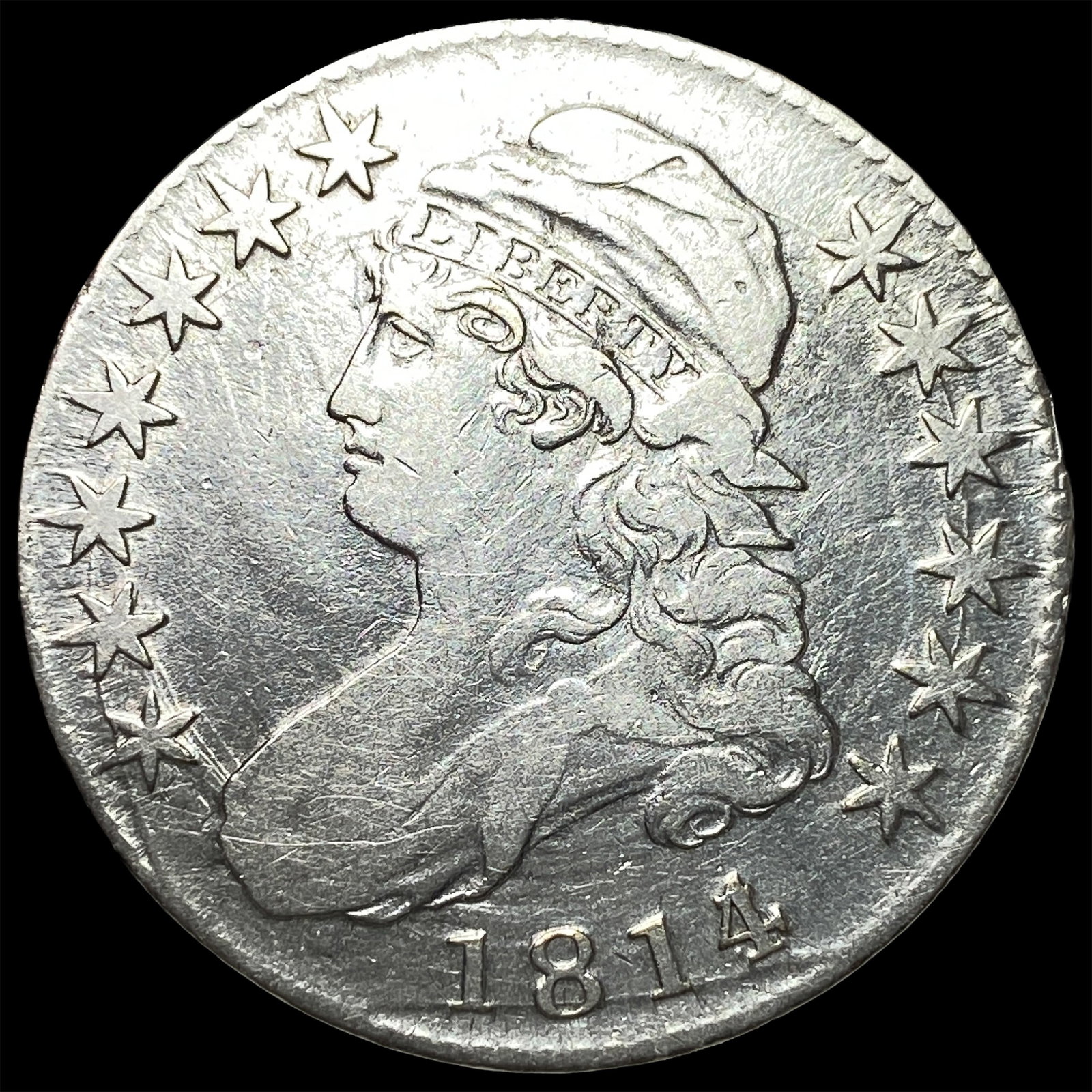 1814/3 Capped Bust Half Dollar LIGHTLY CIRCULATED (1 of 2)