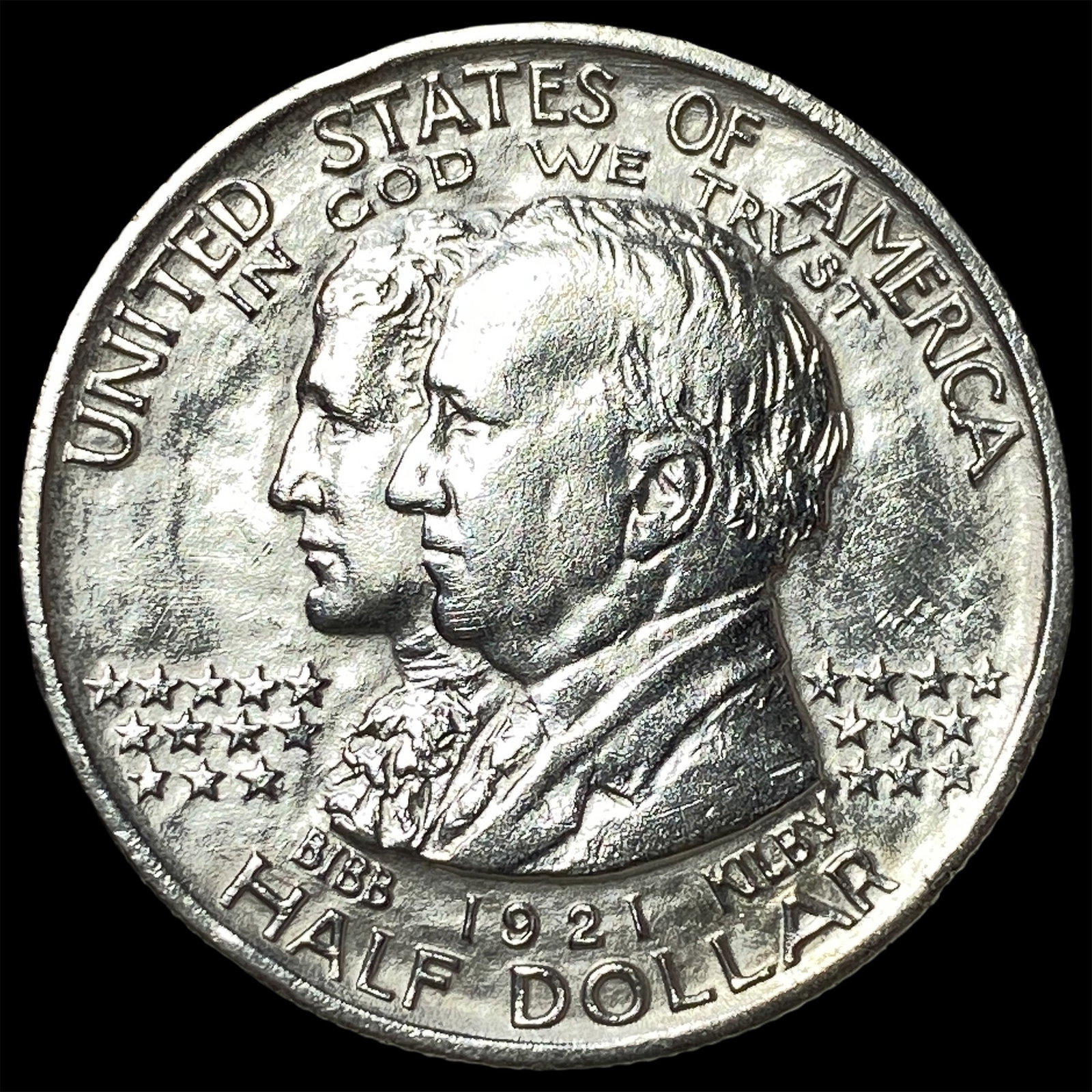 1921 Silver Alabama Half Dollar CHOICE BU (1 of 2)
