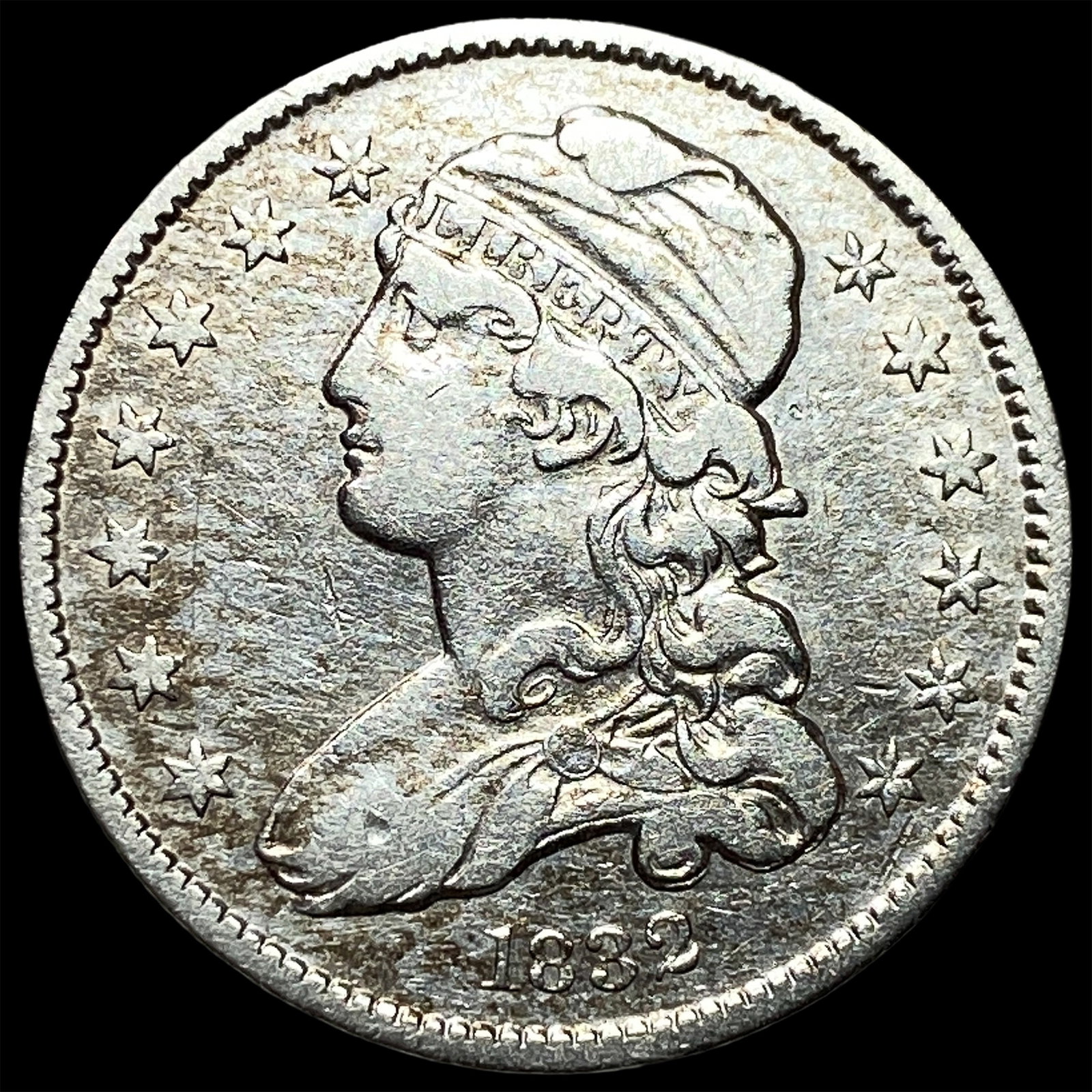 1832 Capped Bust Silver Quarter CHOICE AU (1 of 2)